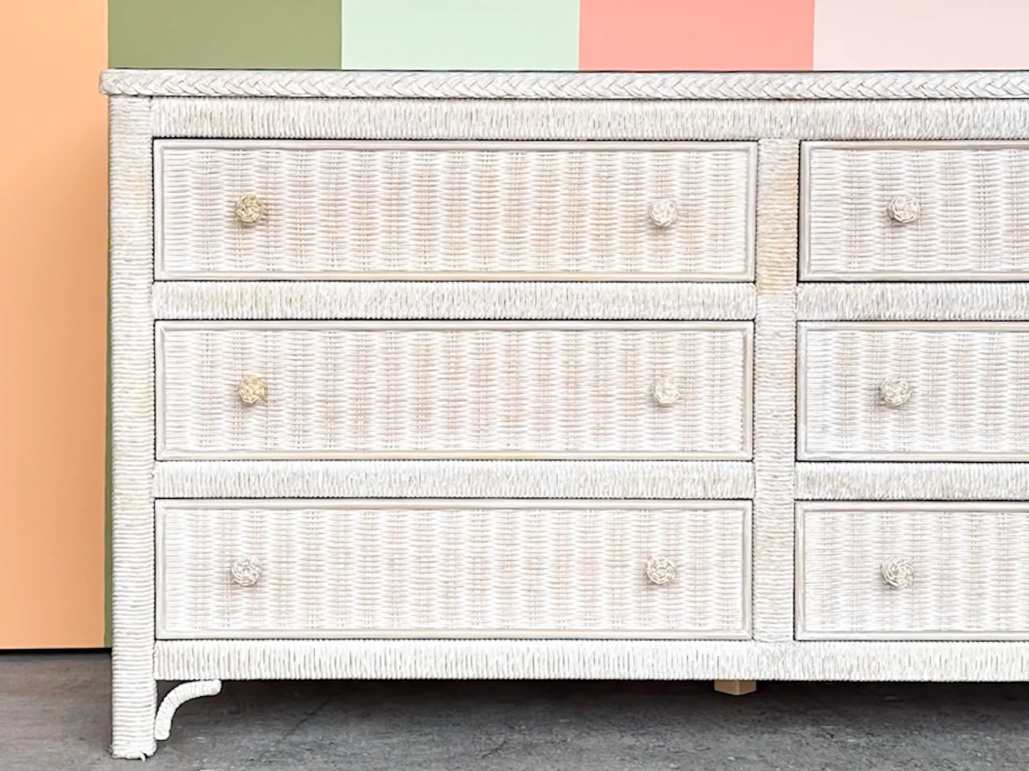 Henry Link Wicker Dresser - Image 3