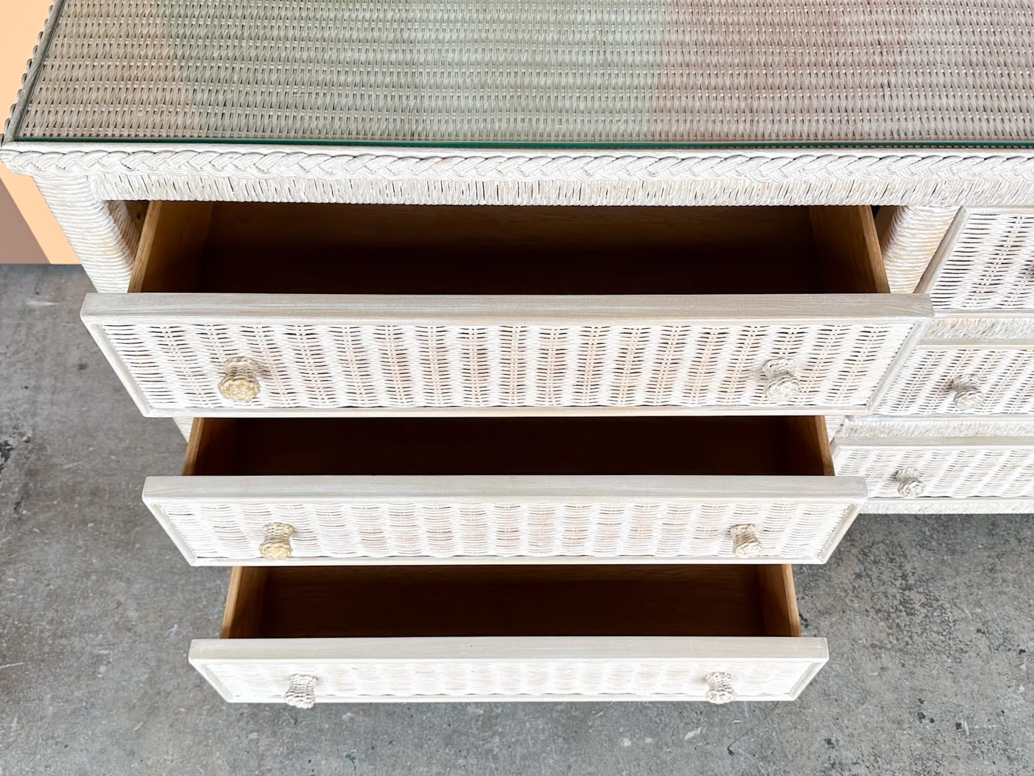 Henry Link Wicker Dresser - Image 6