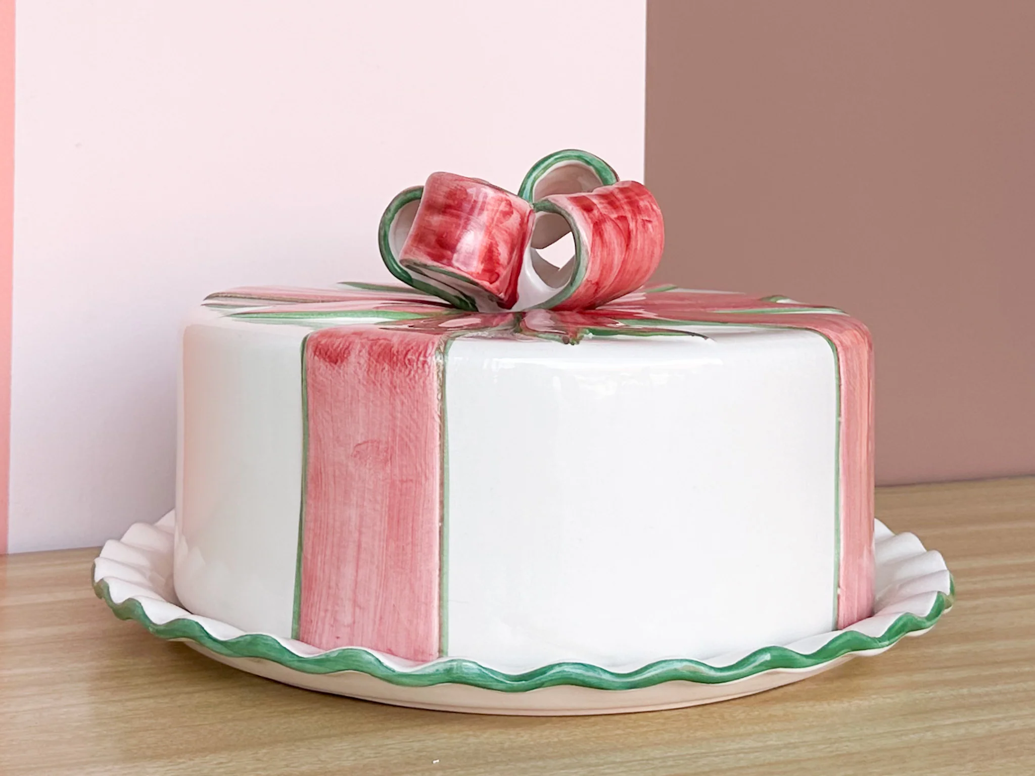 Holiday Bow Cake Plate - Image 3