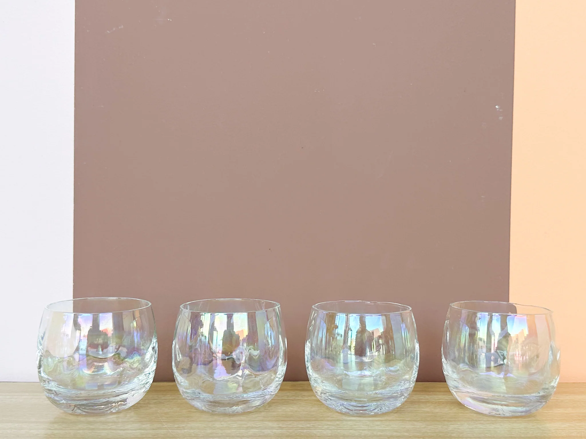 Iridescent Scalloped Punch Bowl Set - Image 10