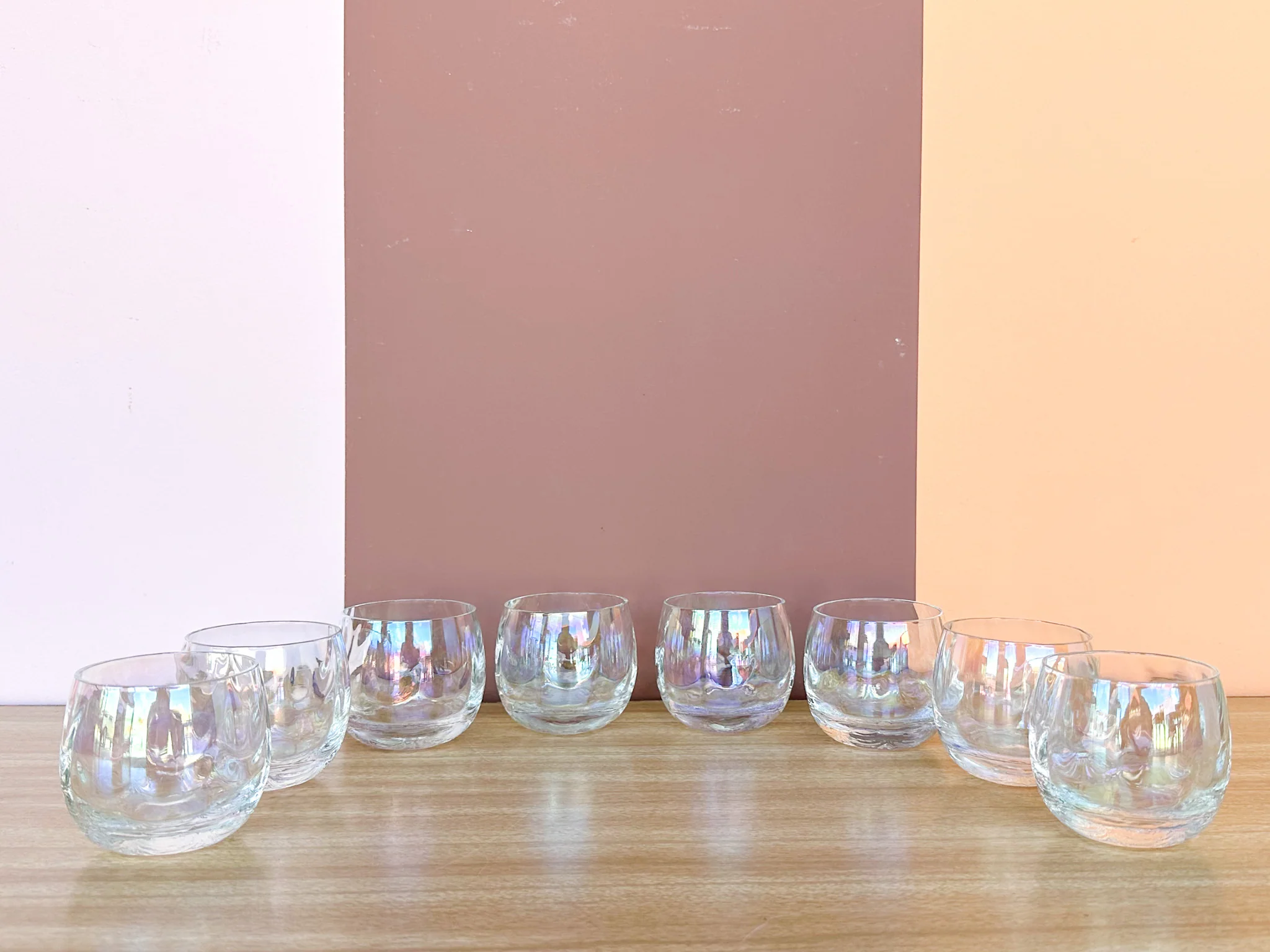Iridescent Scalloped Punch Bowl Set - Image 8