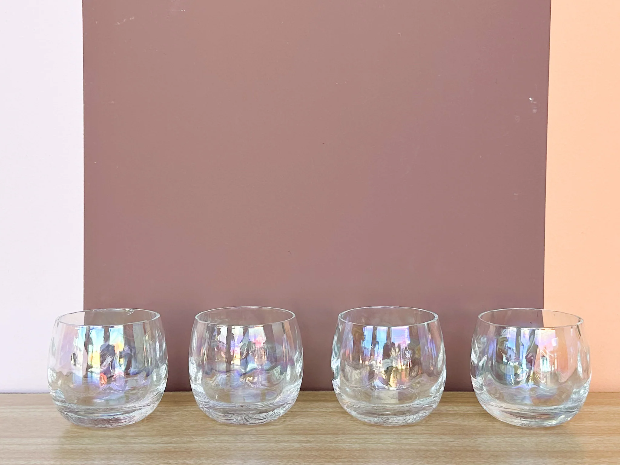 Iridescent Scalloped Punch Bowl Set - Image 9