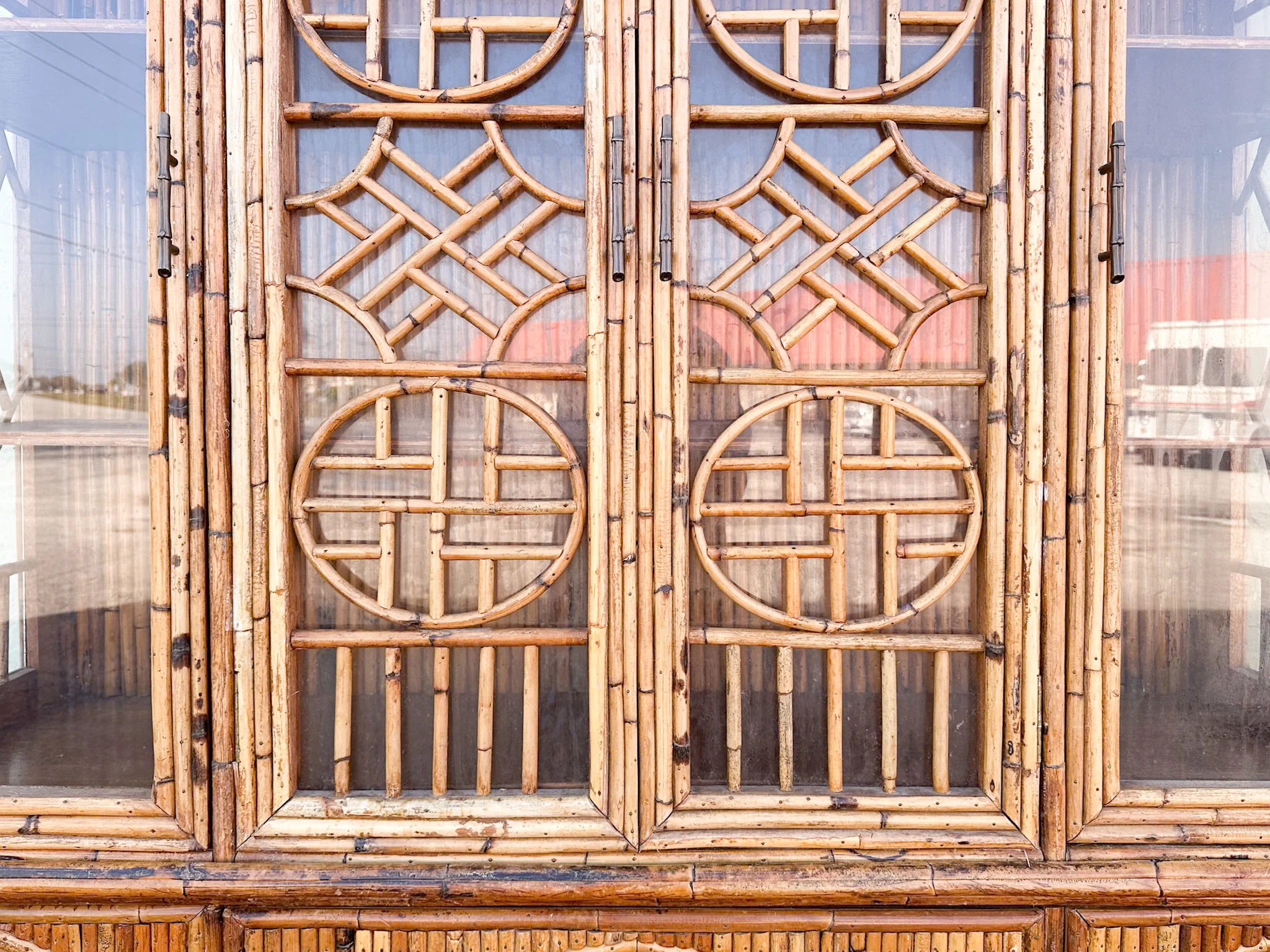 Island Chic Bamboo Pagoda Cabinet - Image 25