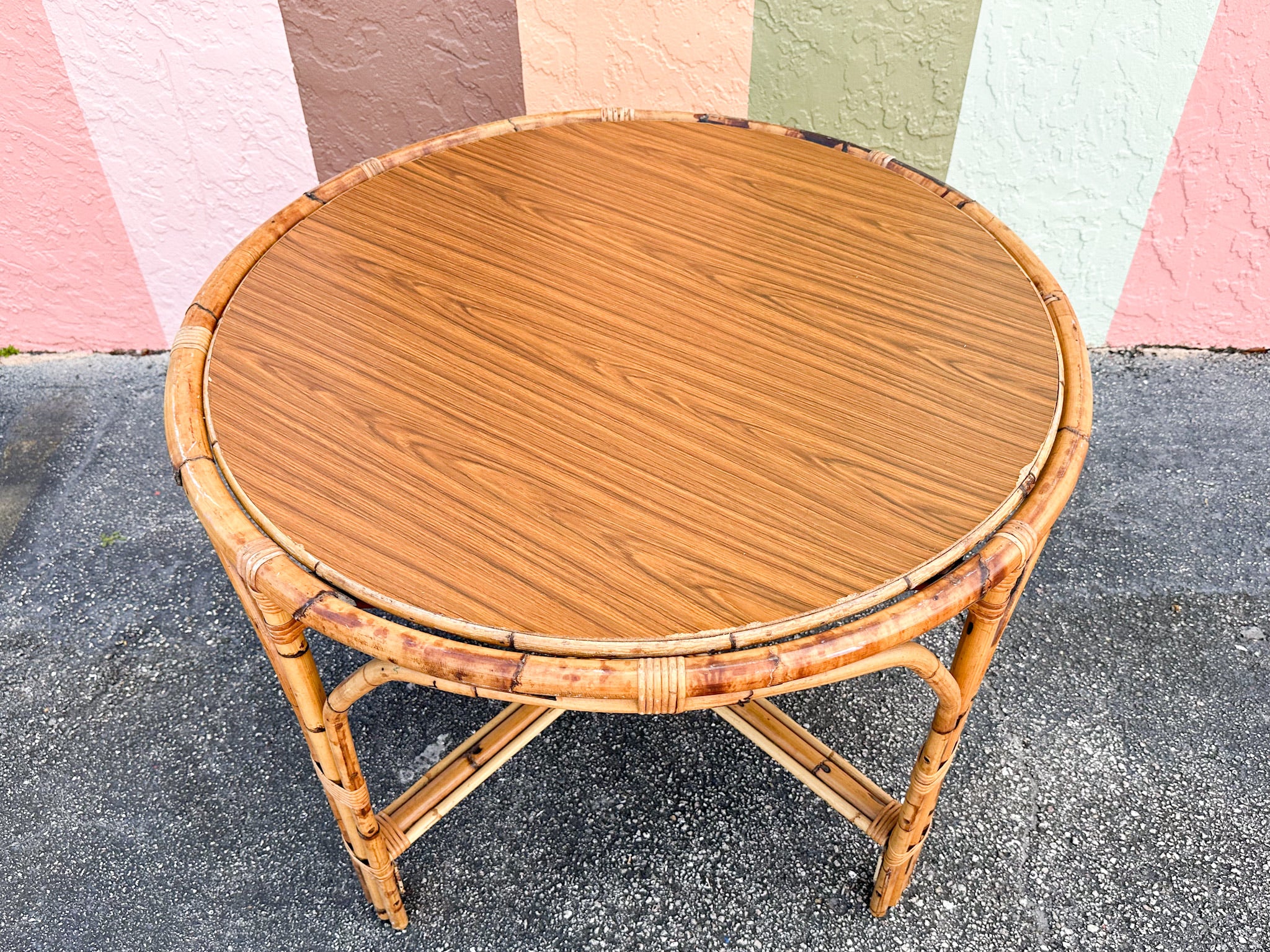 Island Chic Flip Top Rattan Game Table - Image 5