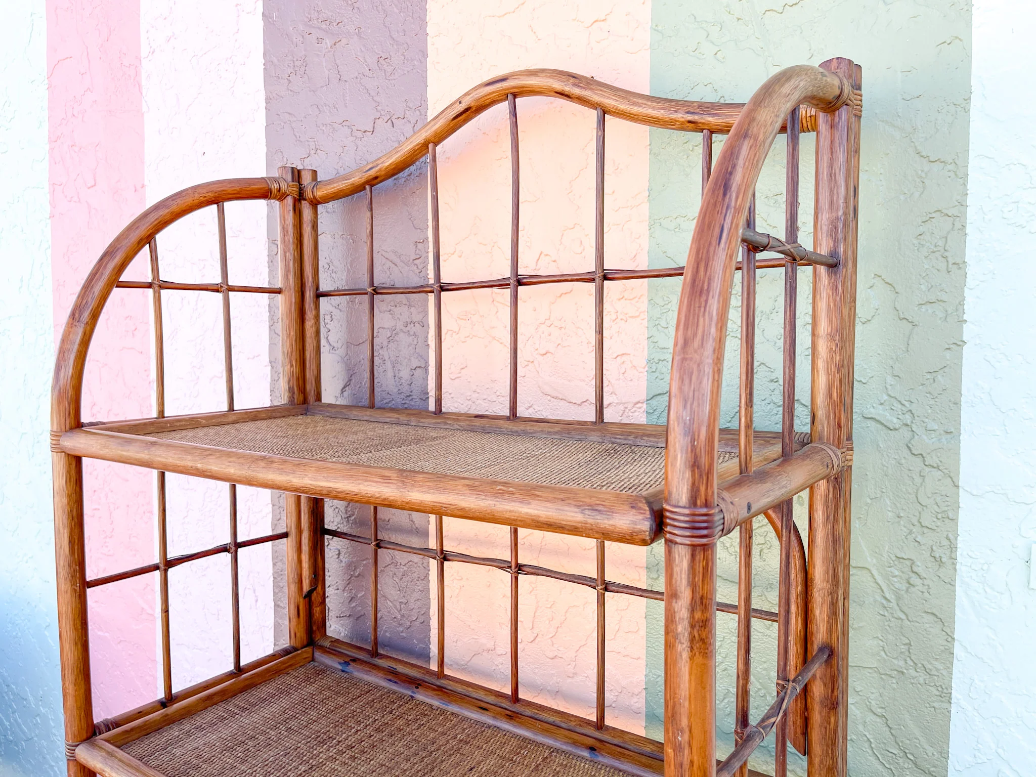 Island Chic Rattan Etagere - Image 2