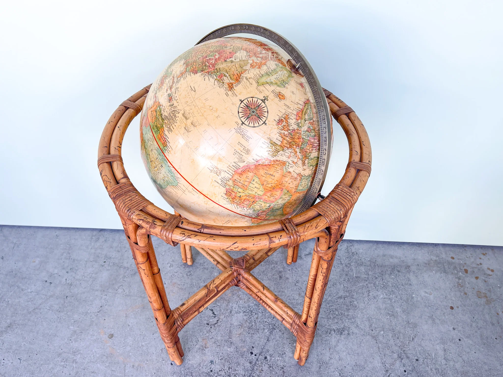 Island Chic Rattan Globe - Image 2