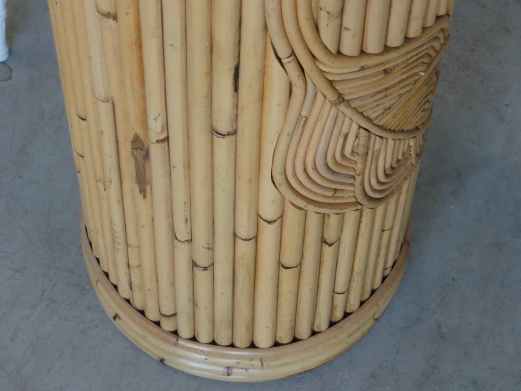 Island Chic Rattan Leaf Pedestal - Image 8