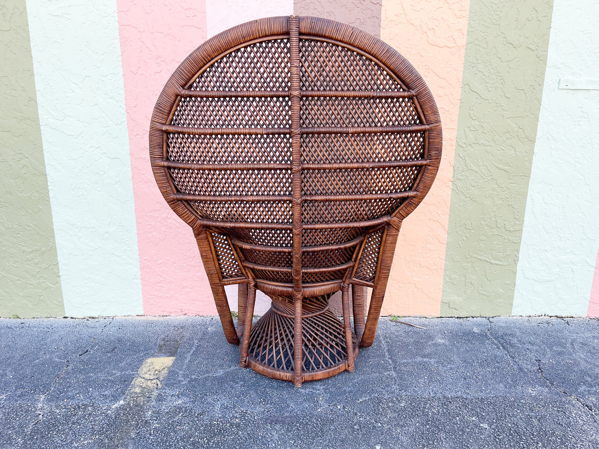 Island Chic Rattan Peacock Chair - Image 8