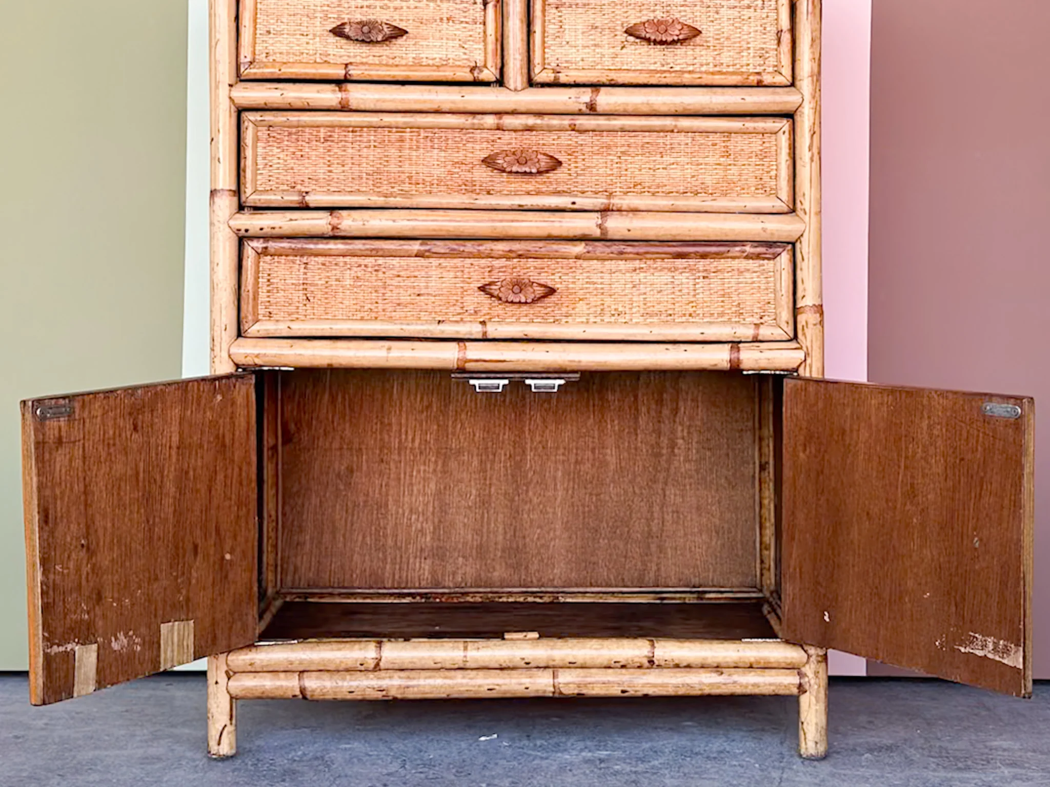Island Chic Rattan Wrapped Chest - Image 4