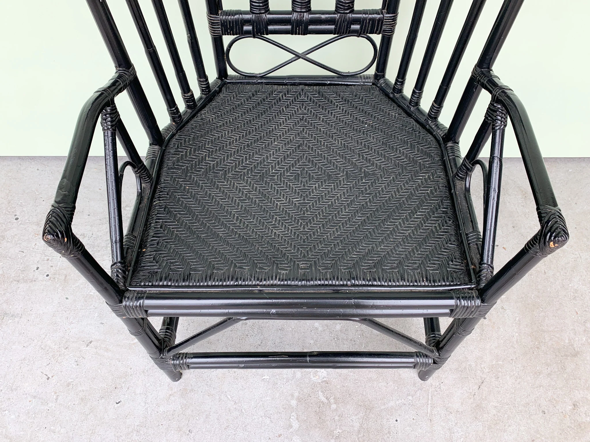 Island Chic Tall Rattan Chair - Image 4