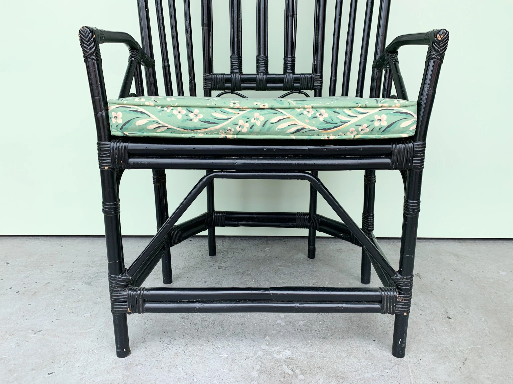 Island Chic Tall Rattan Chair - Image 5
