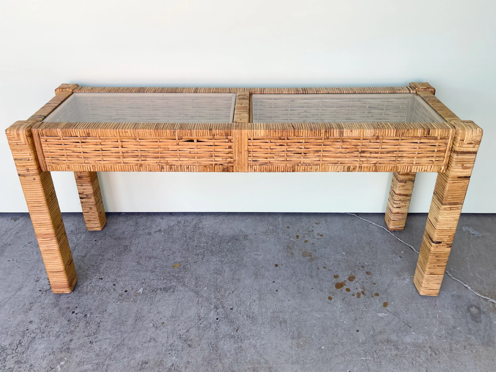 Island Style Woven Rattan Console - Image 3