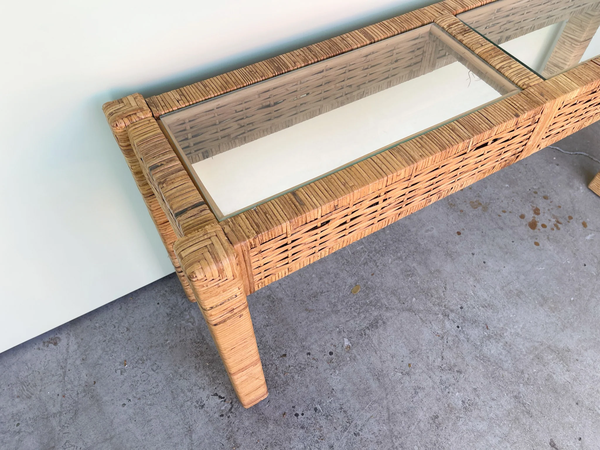 Island Style Woven Rattan Console - Image 4