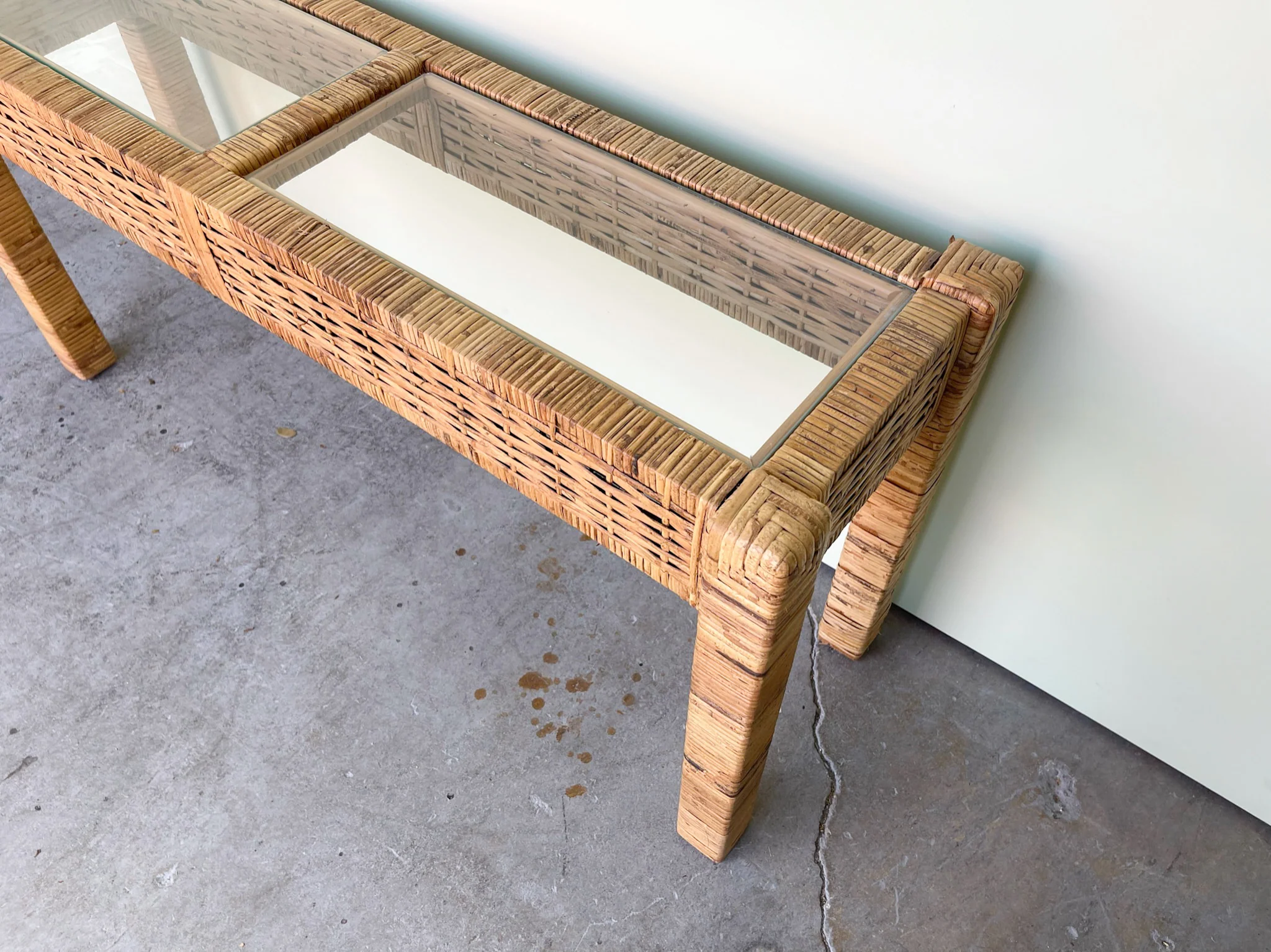 Island Style Woven Rattan Console - Image 5