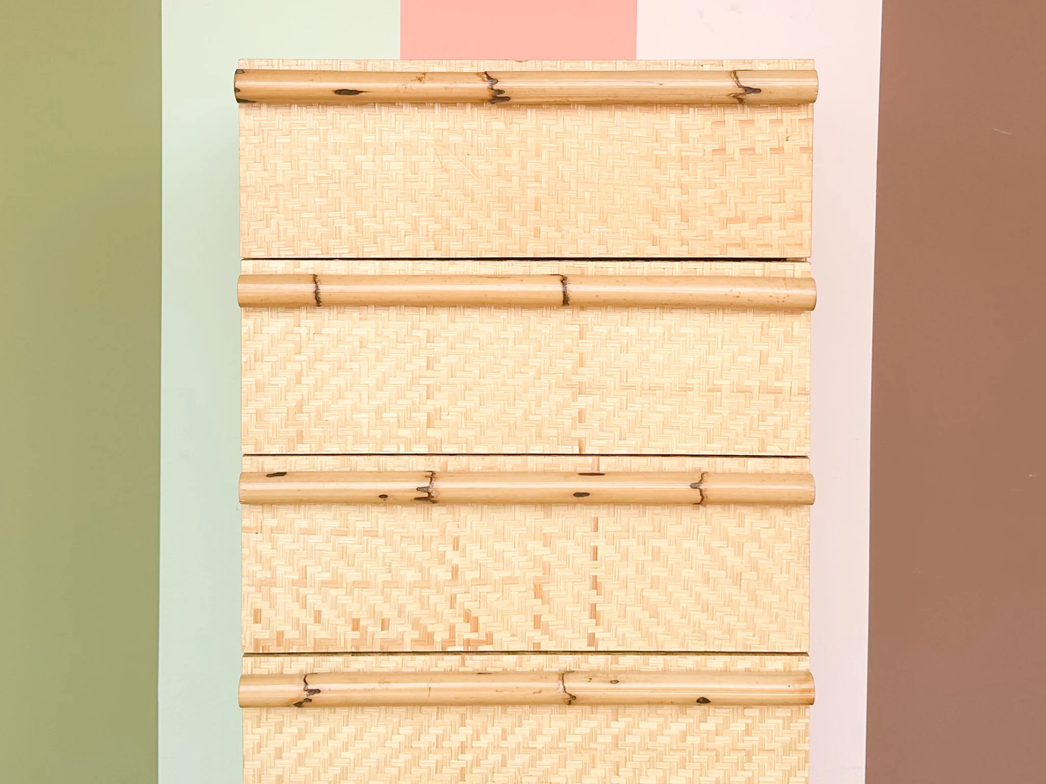 Island Chic Woven Rattan Tall Chest - Image 5