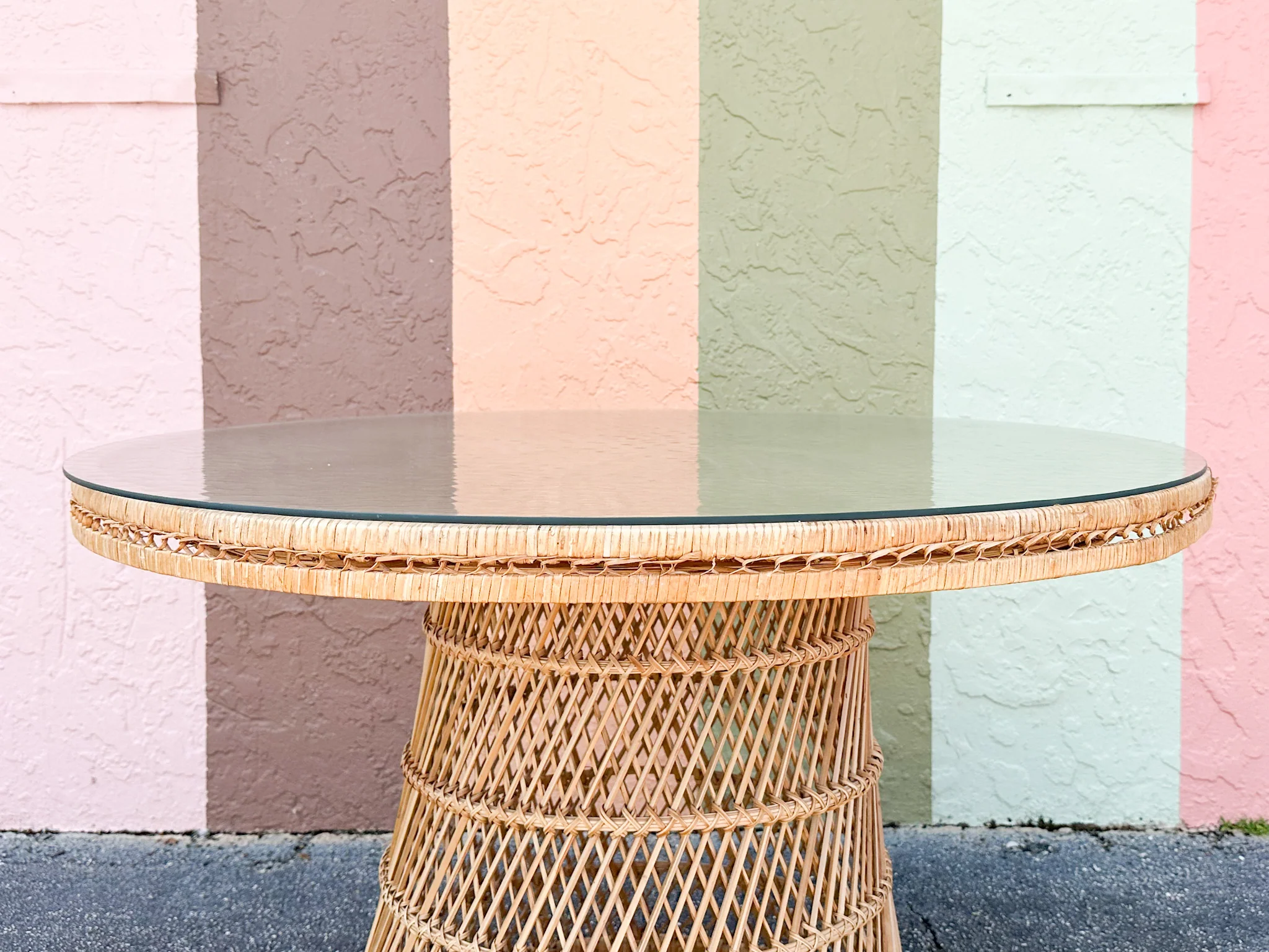 Island Style Buri Rattan Dining Table - Image 4