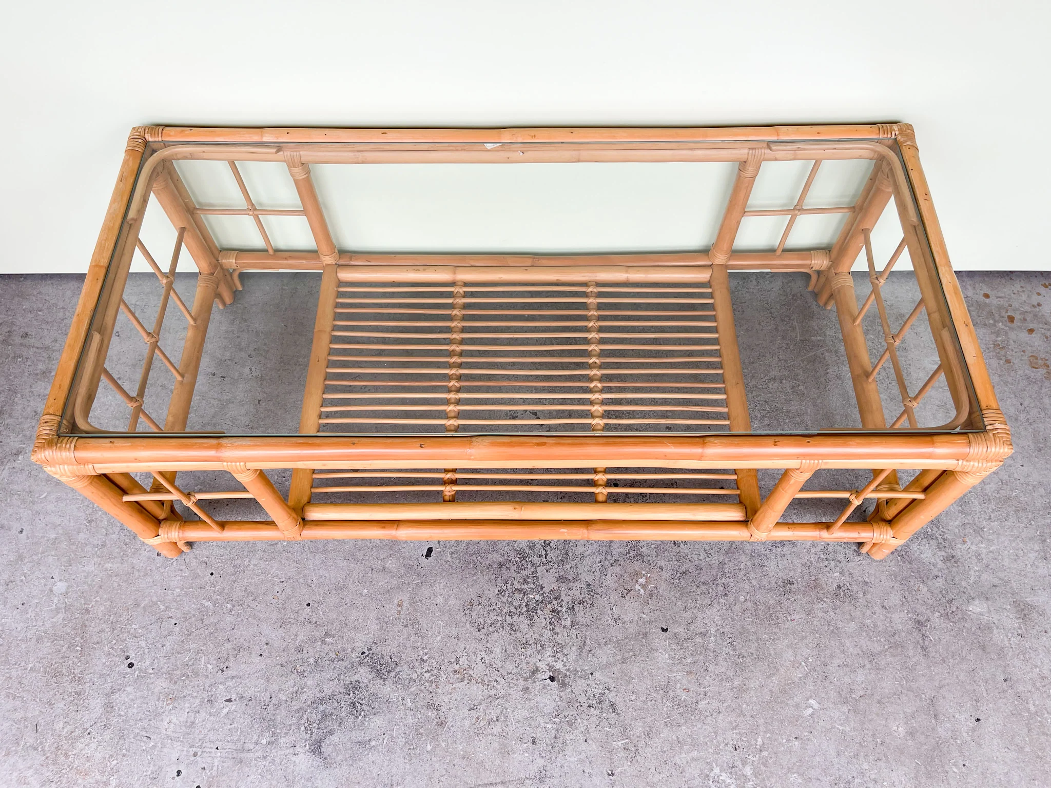 Island Style Rattan Coffee Table - Image 2