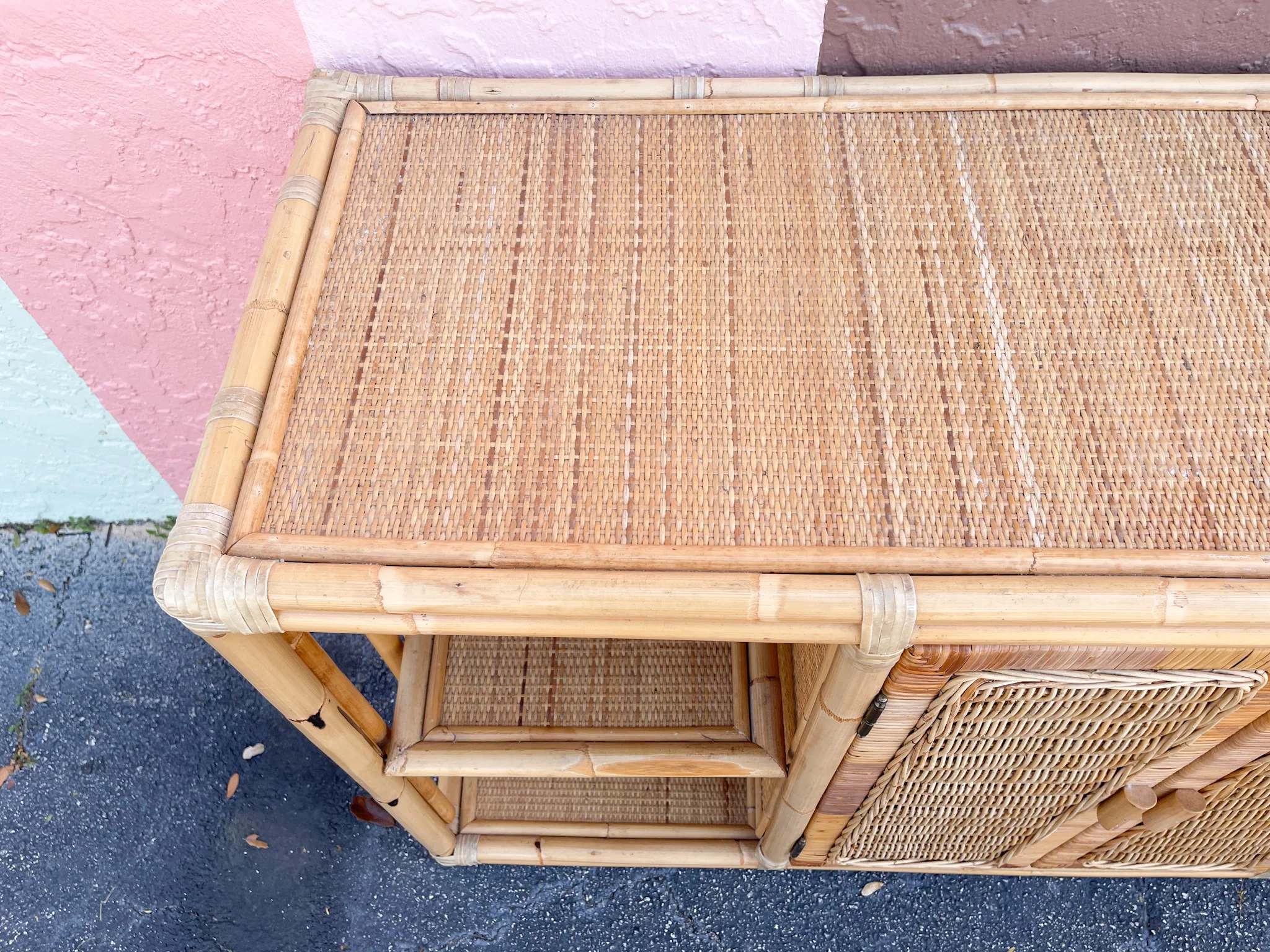 Island Style Rattan Credenza - Image 2