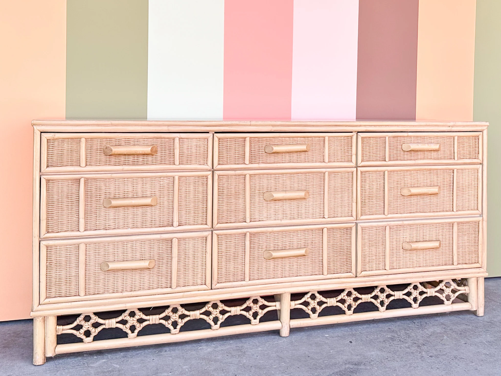 Island Style Rattan Dresser - Image 2