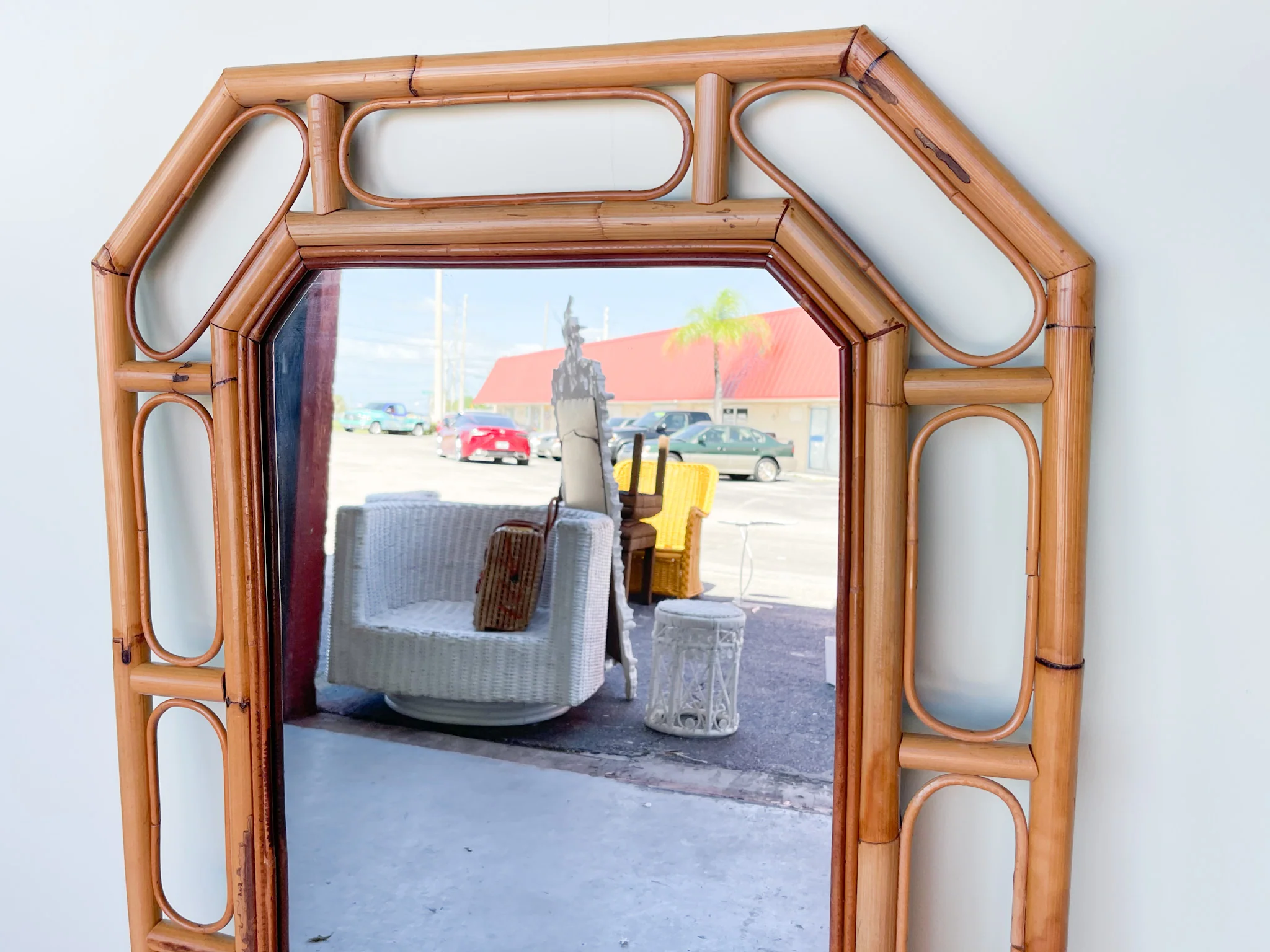 Island Style Rattan Mirror - Image 3