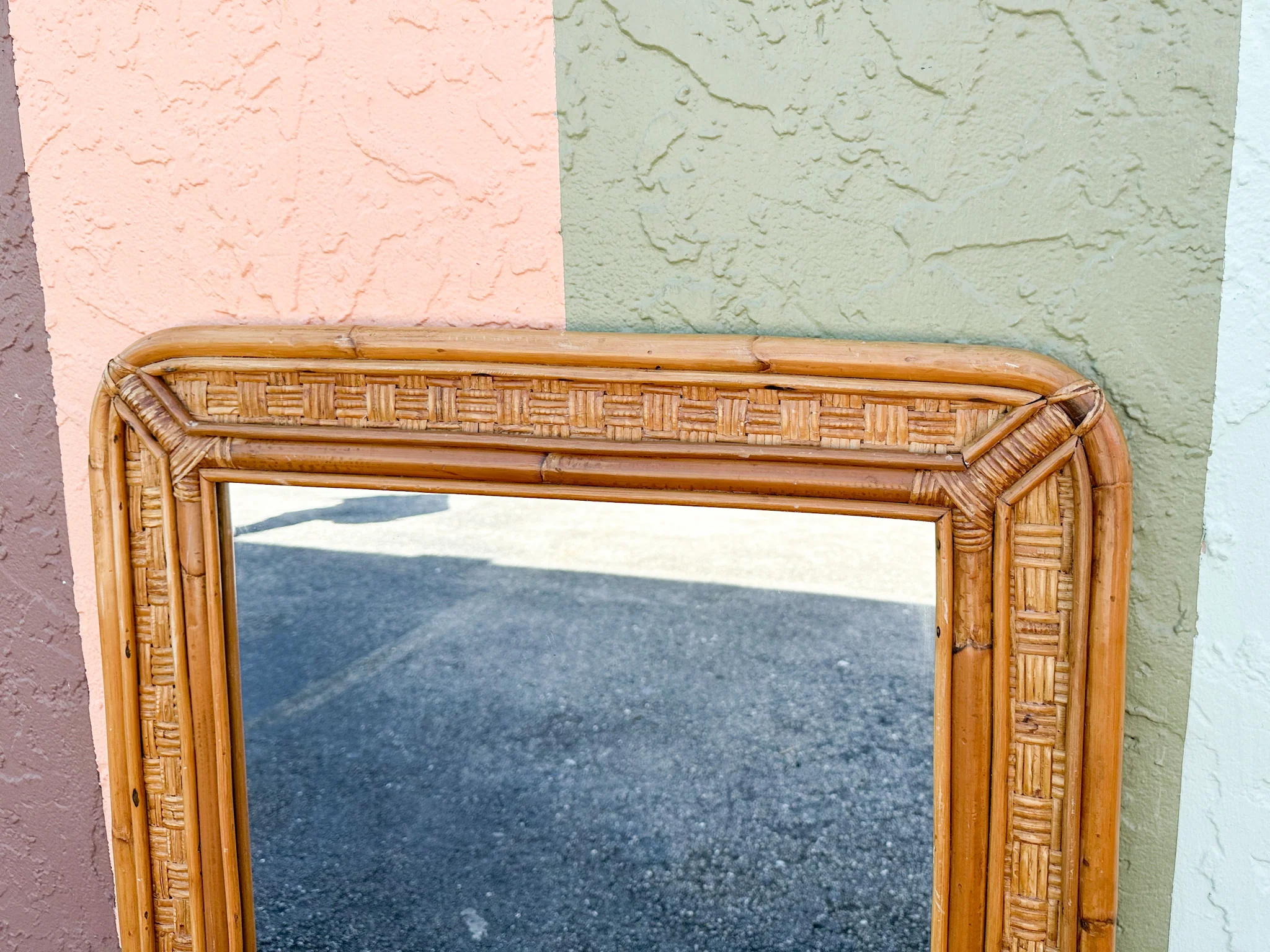 Island Style Rattan Mirror - Image 5