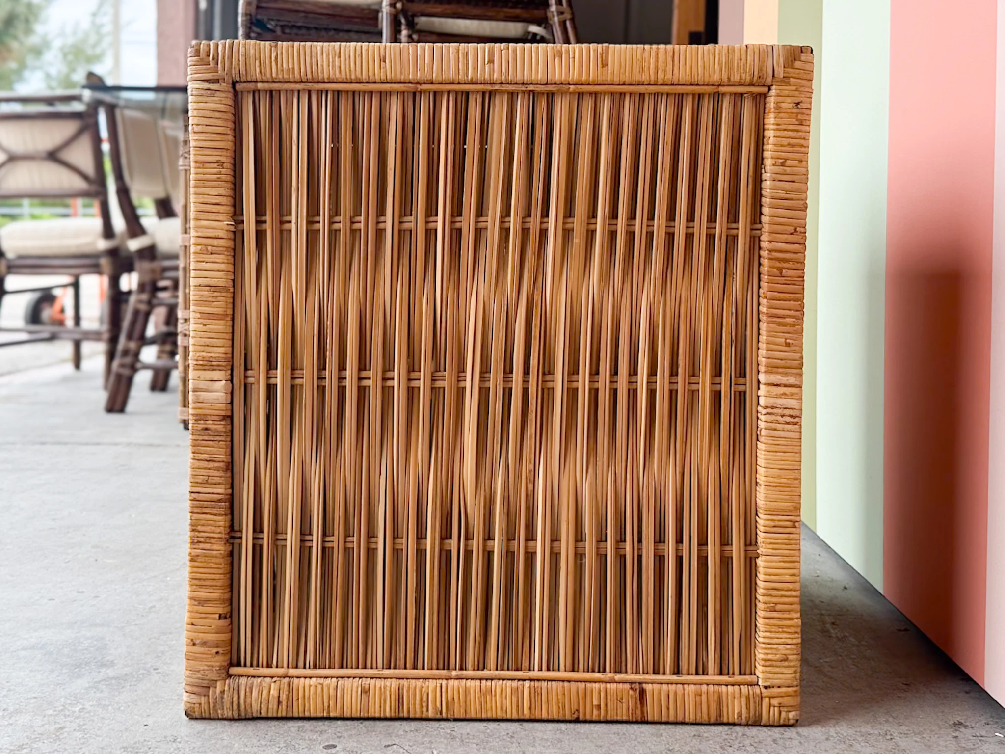 Island Style Rattan Nightstand - Image 5