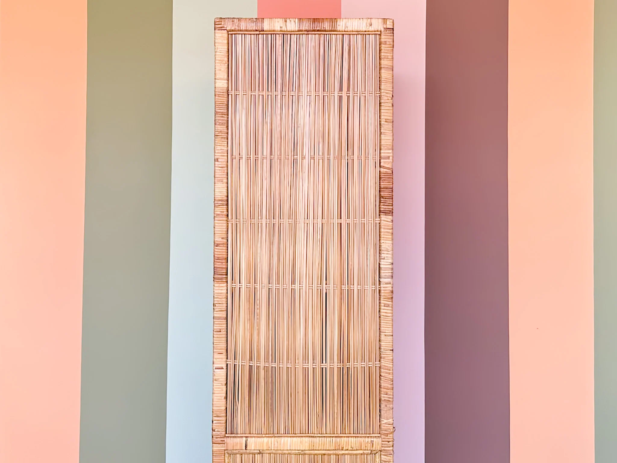 Island Style Rattan Wrapped Cabinet - Image 9