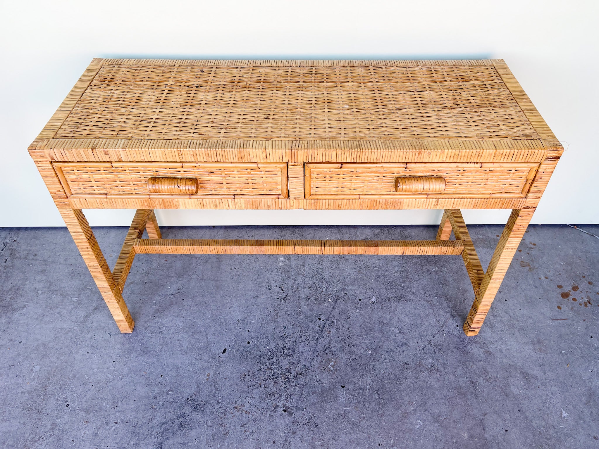 Island Style Rattan Wrapped Console - Image 4