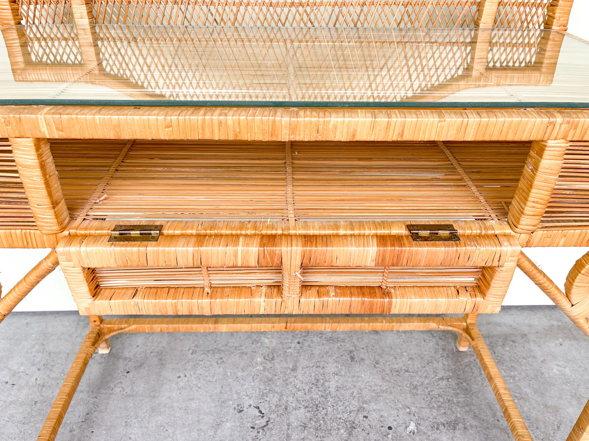 Island Style Rattan Writing Desk - Image 3