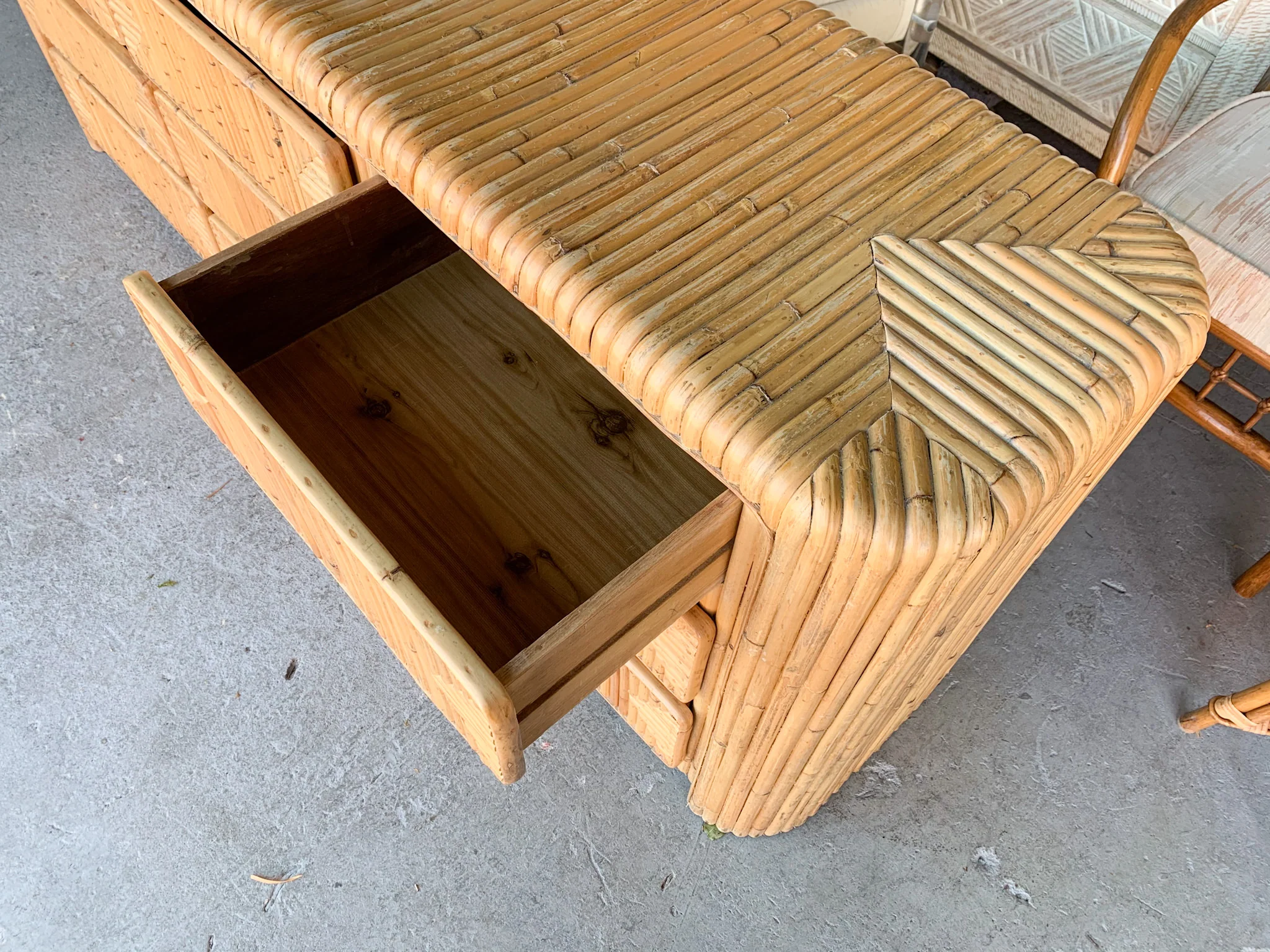 Island Style Triple Bamboo Dresser - Image 6