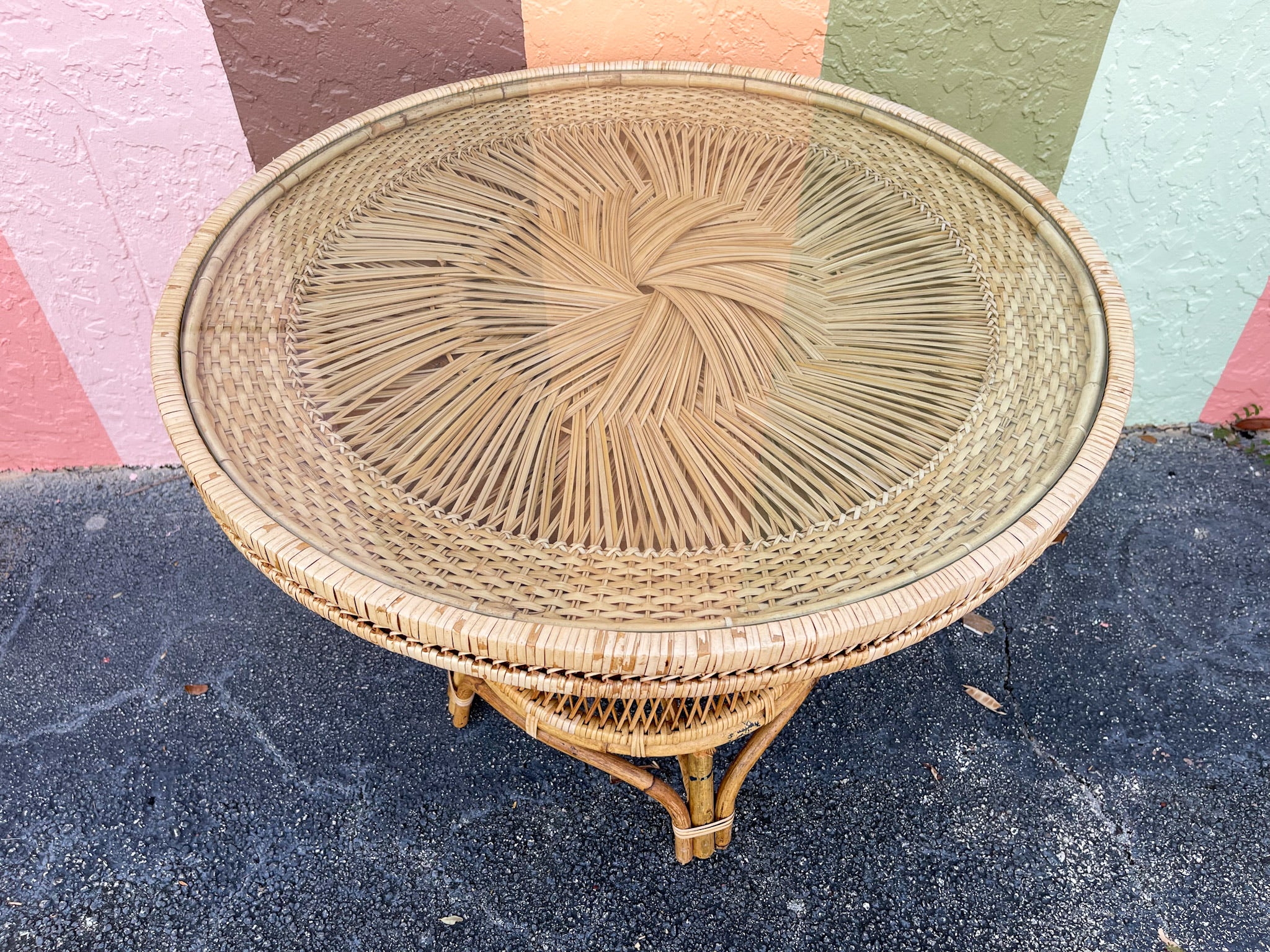 Island Style Woven Rattan Breakfast Set - Image 4
