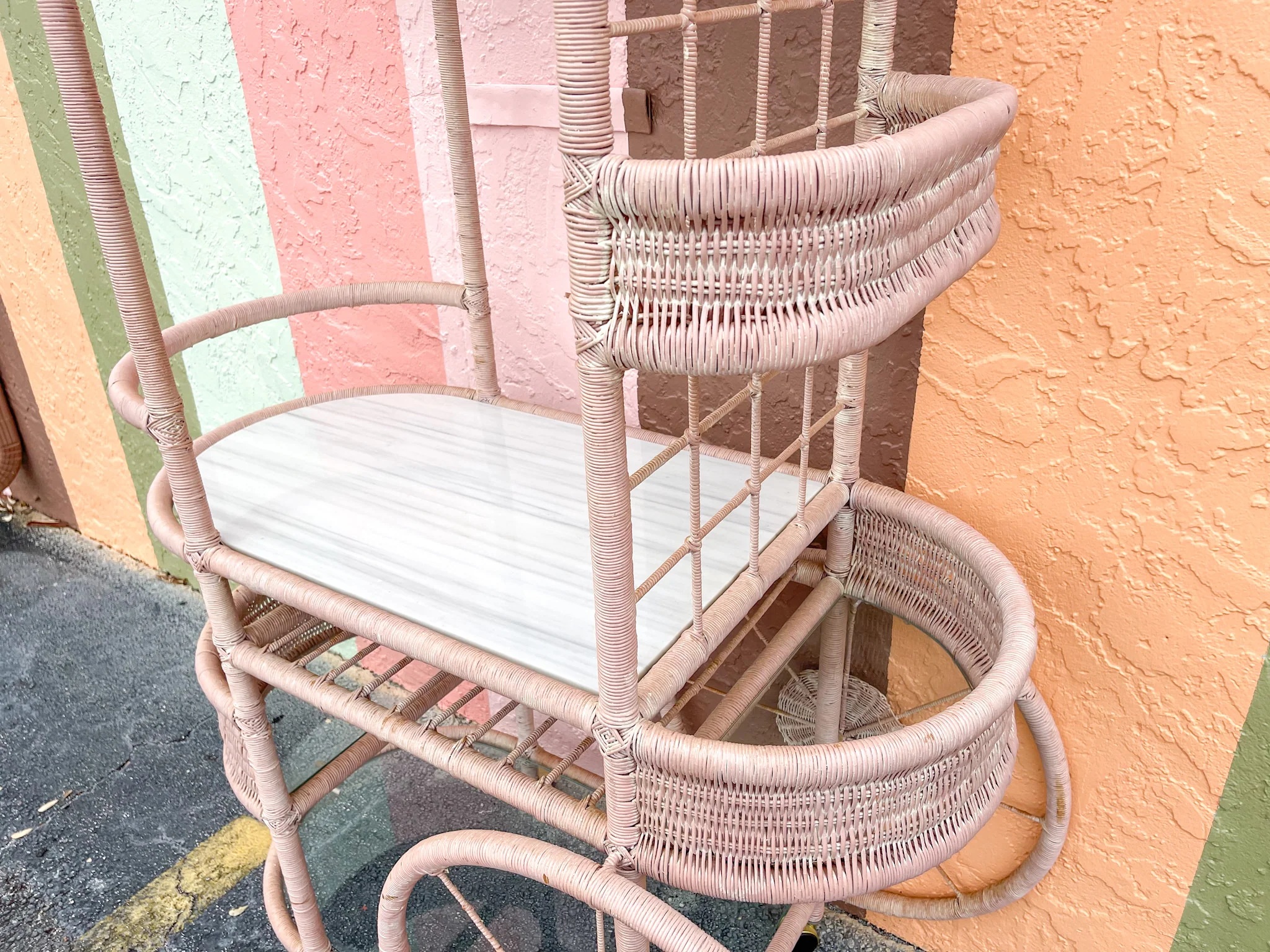 Island Whimsy Rattan Cart - Image 6