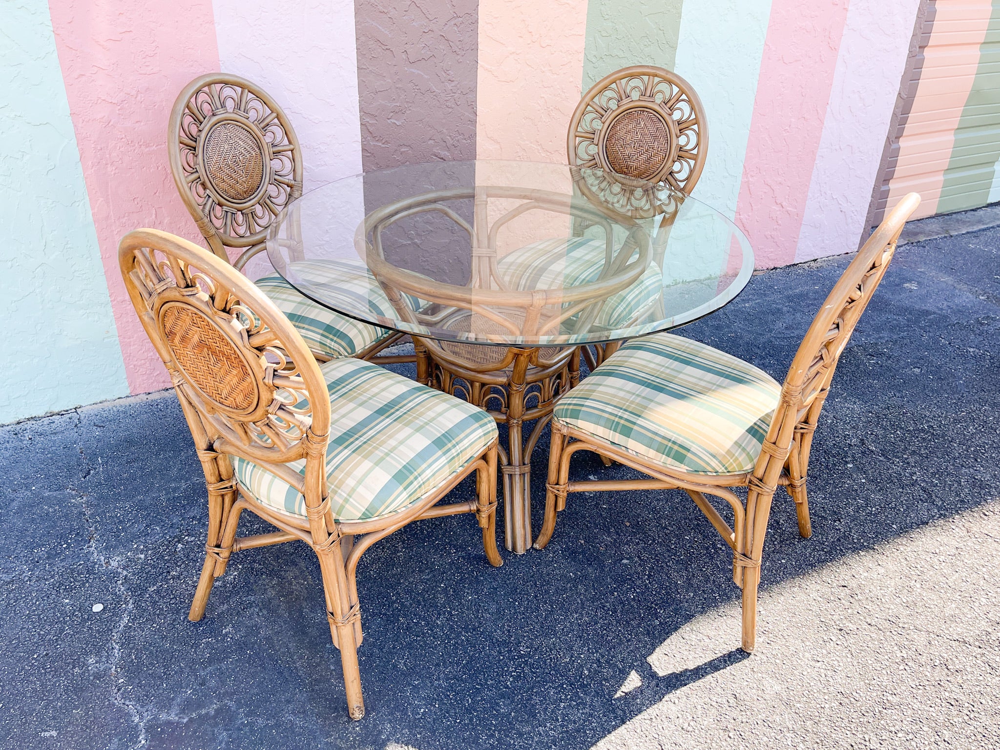 Island Whimsy Rattan Dining Table and Chairs - Image 2