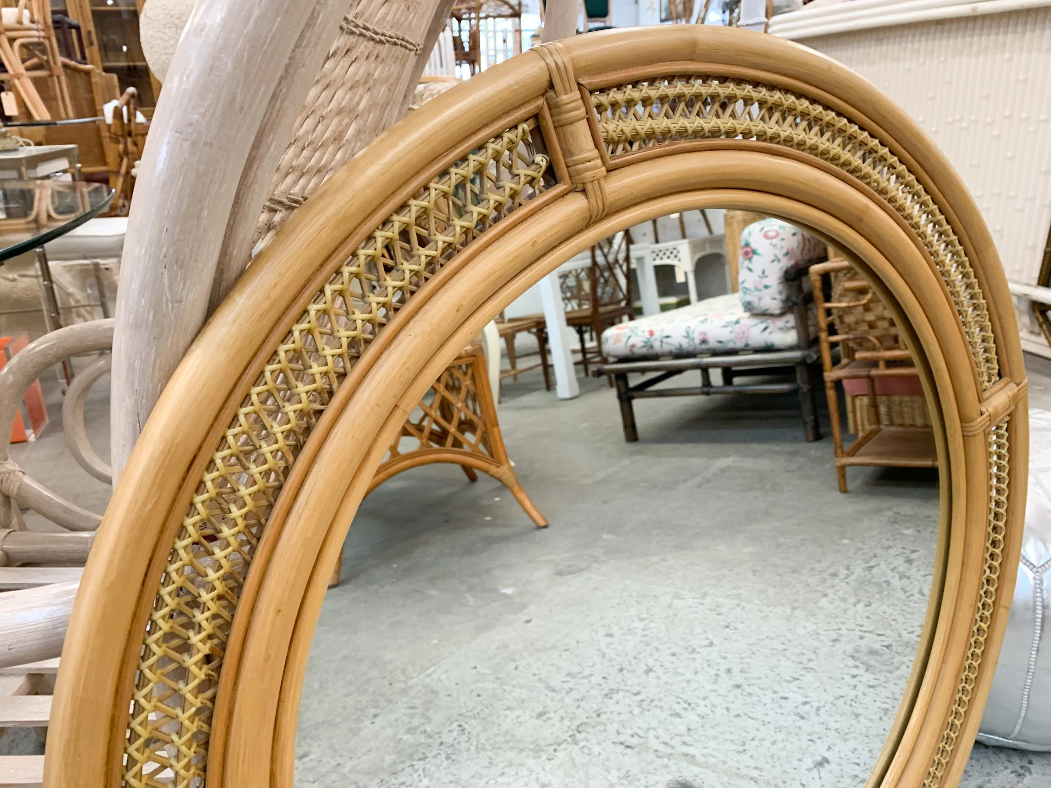 Islandy Round Rattan Mirror - Image 5