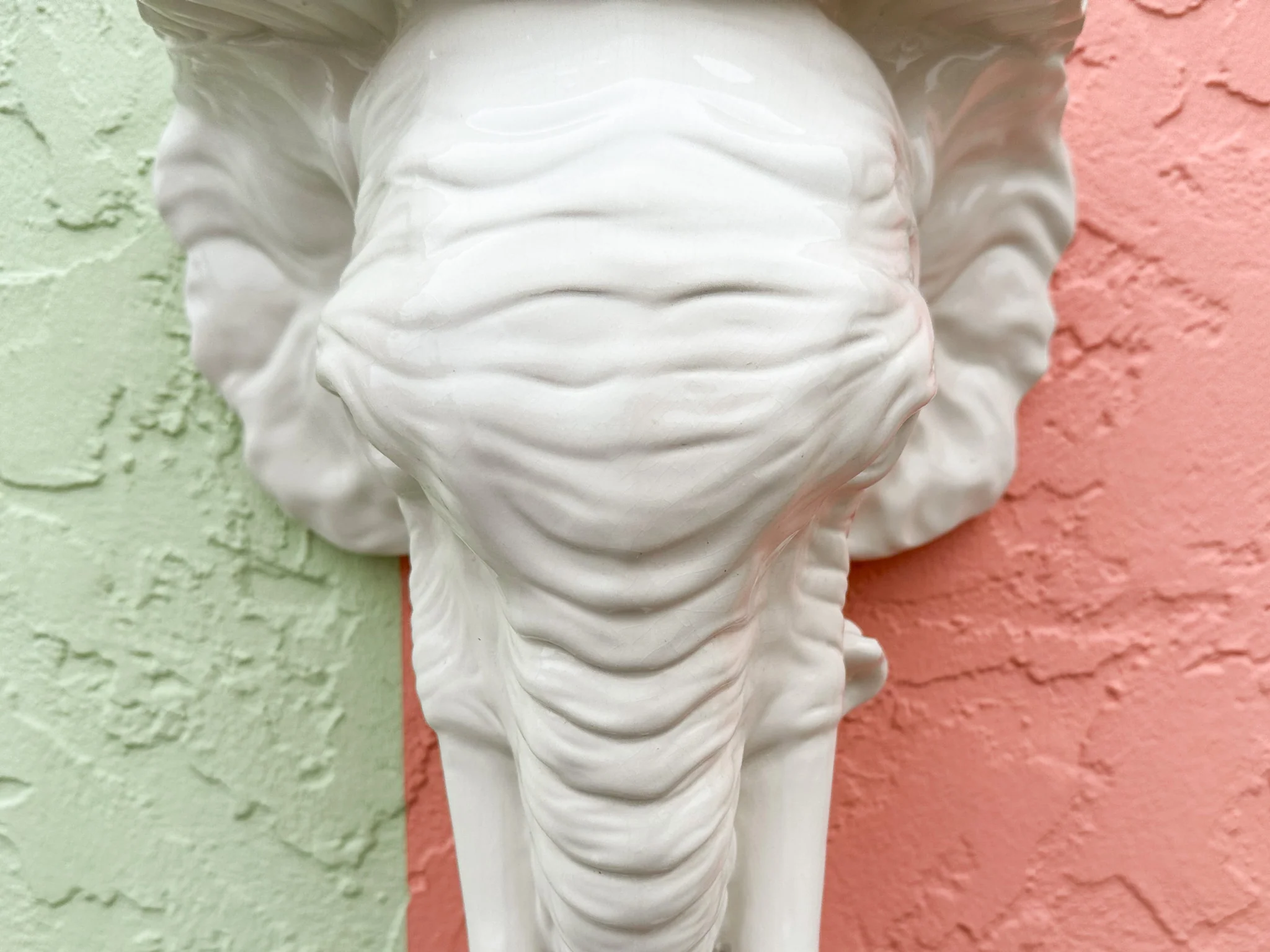 Kips Bay Italian Ceramic Elephant Shelf - Image 4