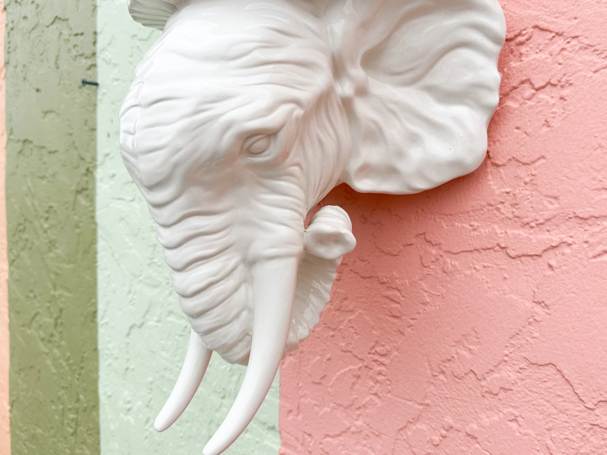 Kips Bay Italian Ceramic Elephant Shelf - Image 7