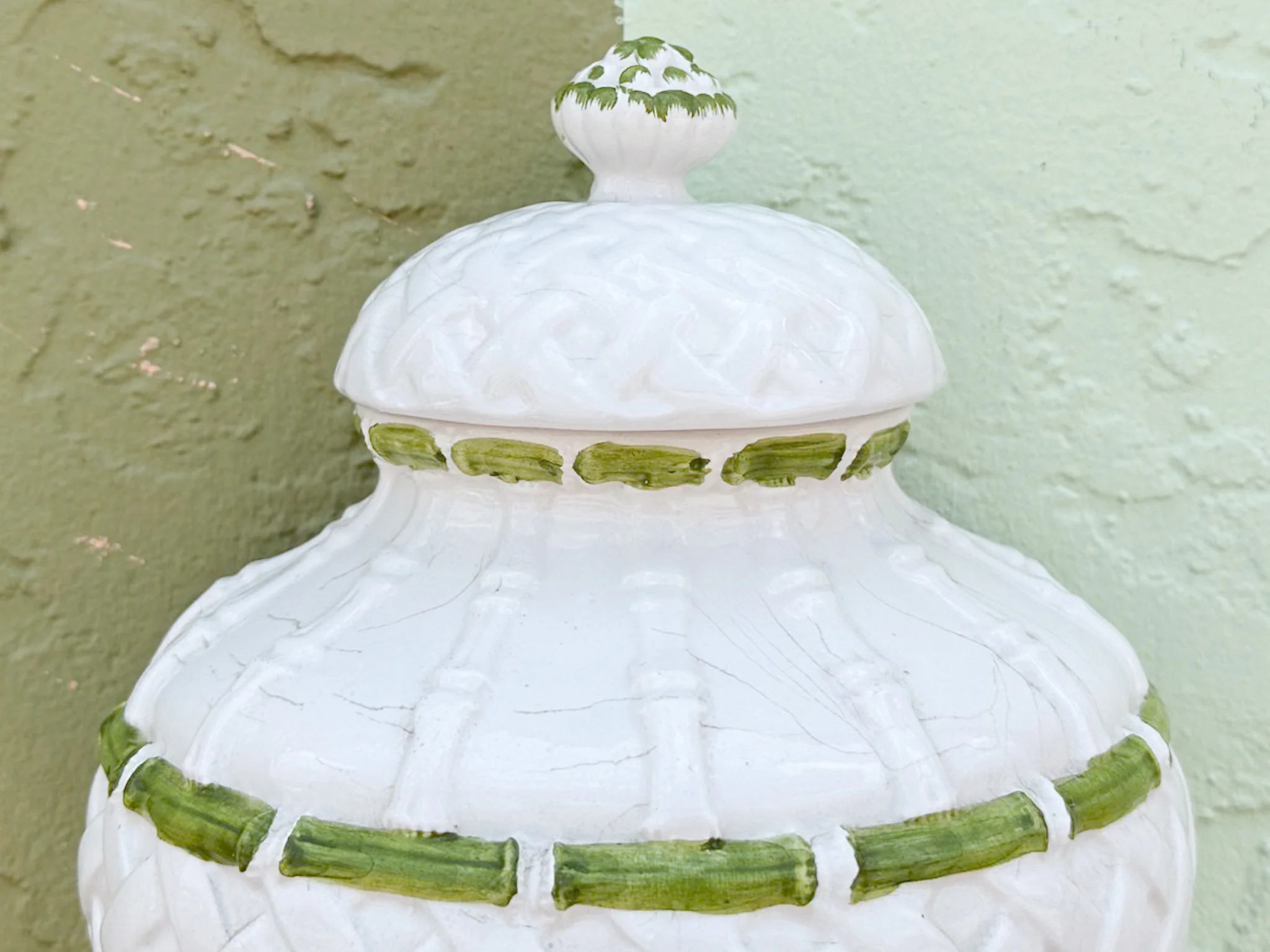 Italian Ceramic Lattice Fountain - Image 7