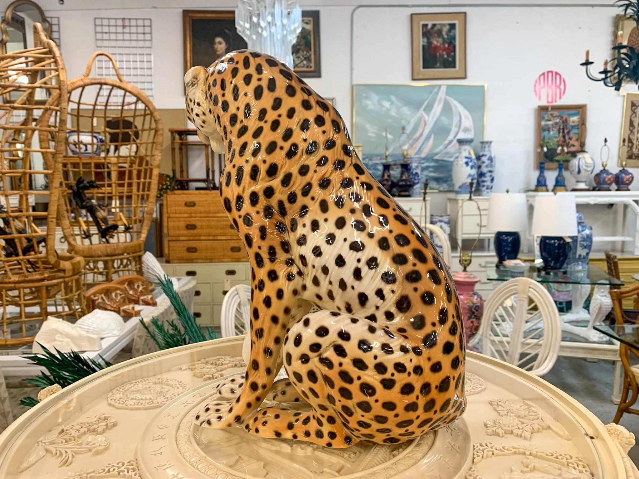Italian Cheetah Statue - Image 5