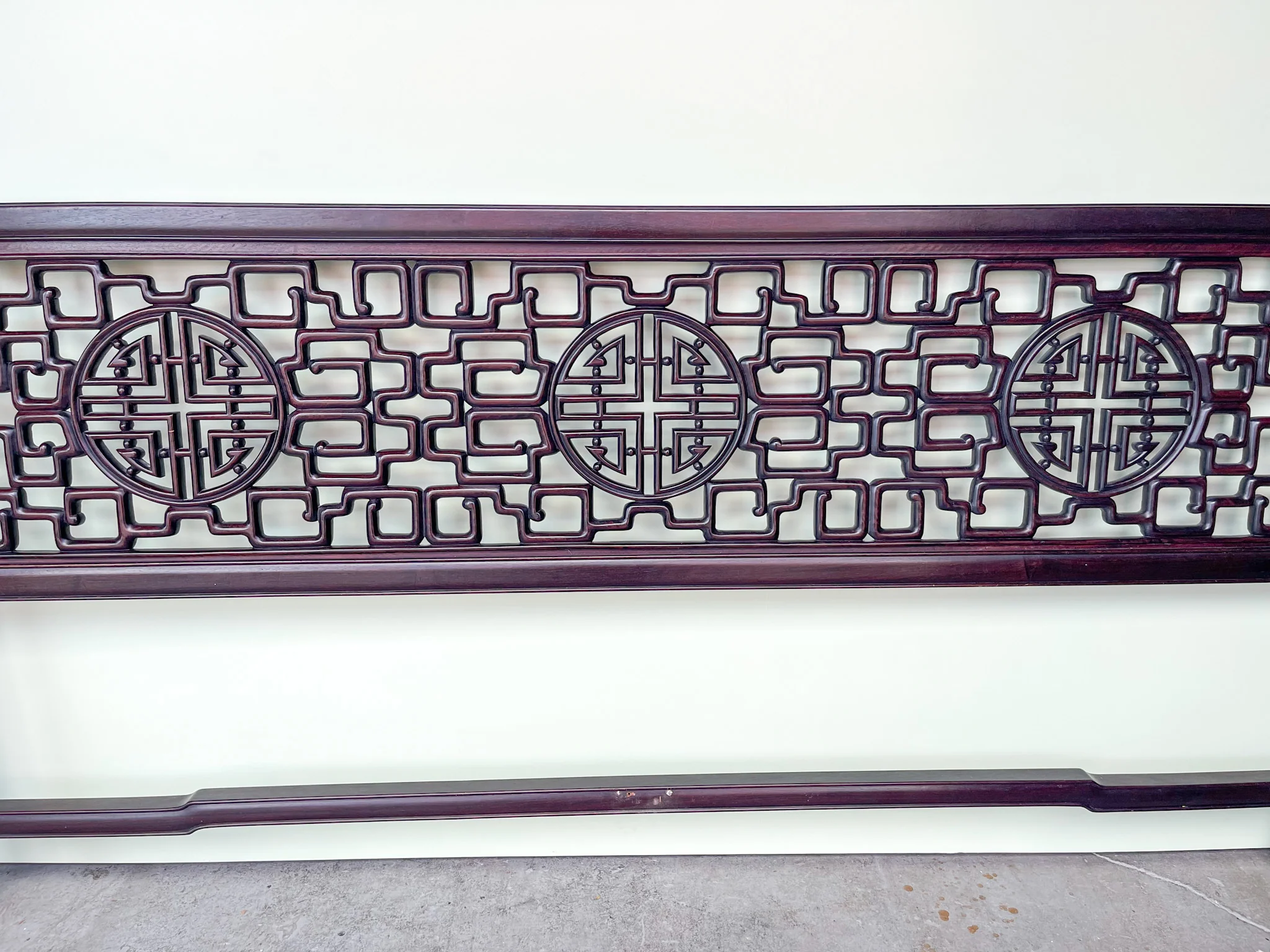 Rosewood Fretwork King Headboard - Image 5