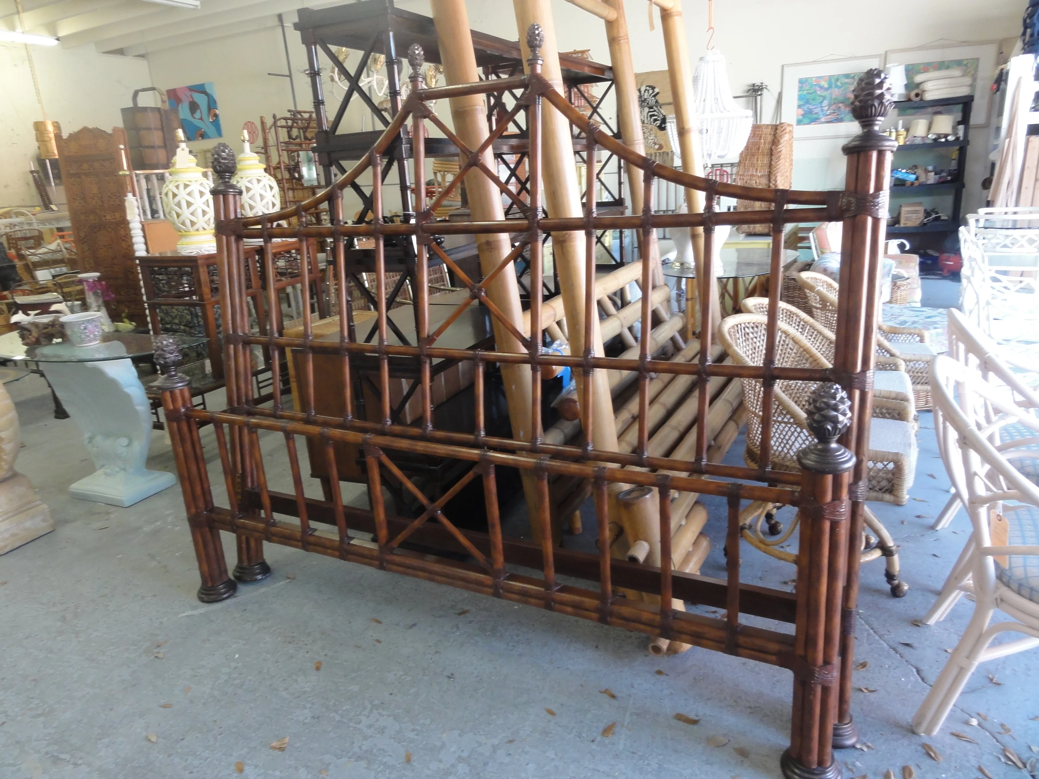 Handsome Island Style Rattan King Bed - Image 3