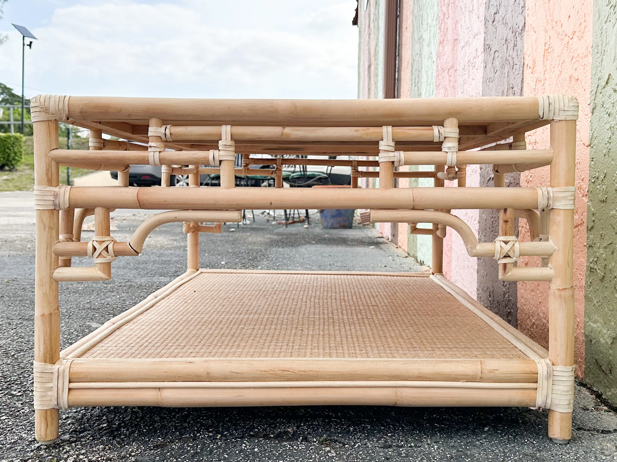 Kips Bay Pagoda Rattan Coffee Table - Image 4