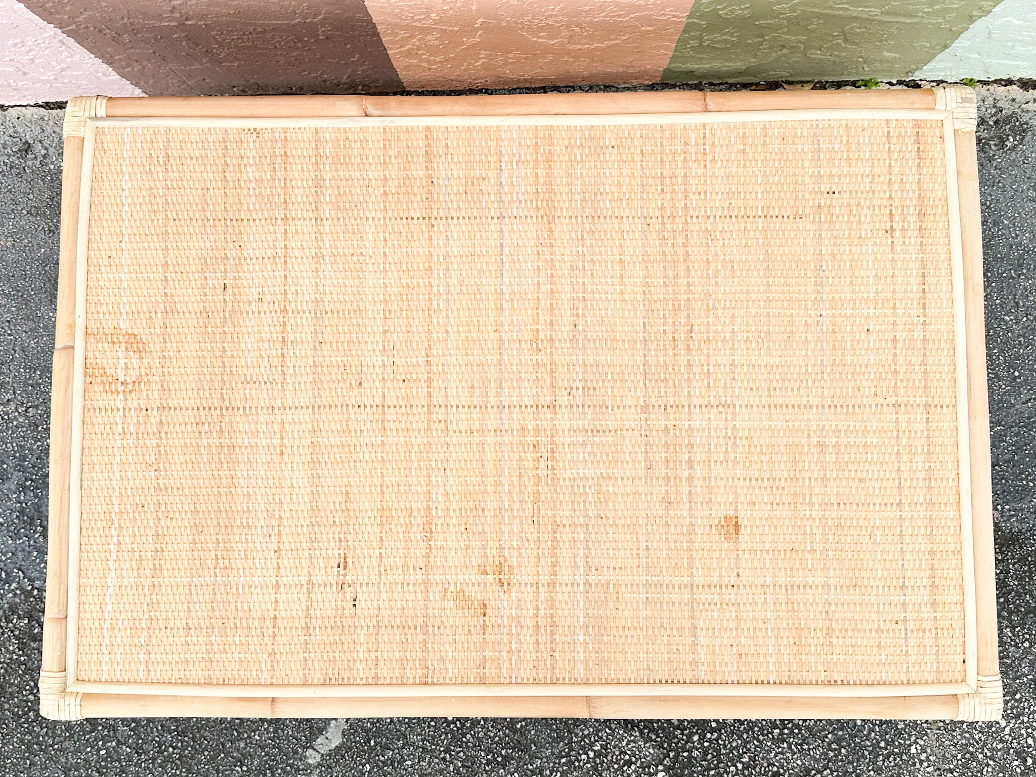 Kips Bay Pagoda Rattan Coffee Table - Image 7