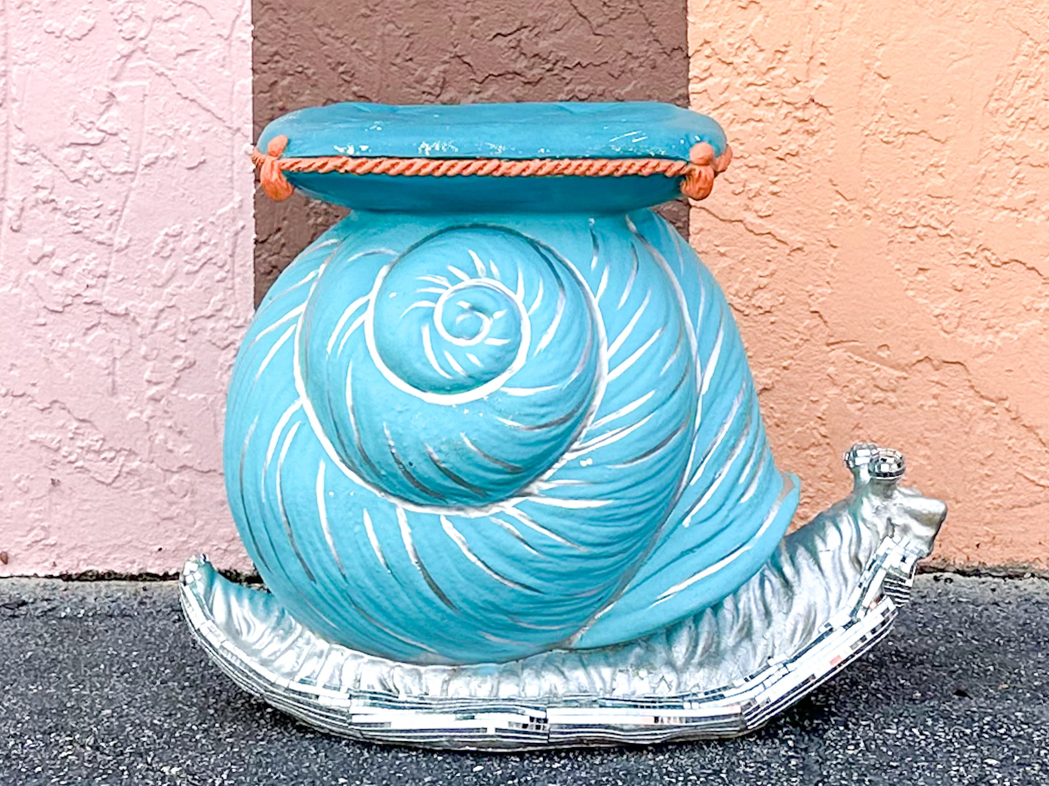 Kips Bay Show House Disco Snail Garden Seat - Image 6