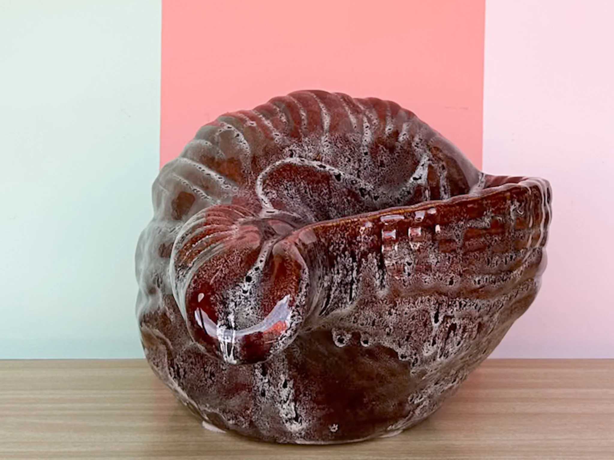 Large Old Florida Horse Conch Shell Cachepot - Image 4
