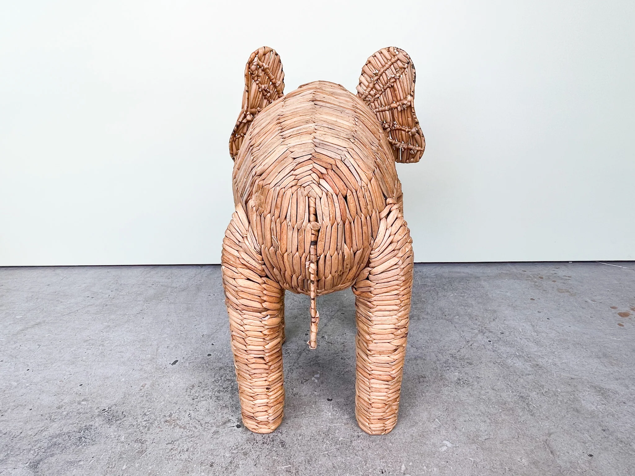 Large Rattan Elephant - Image 2