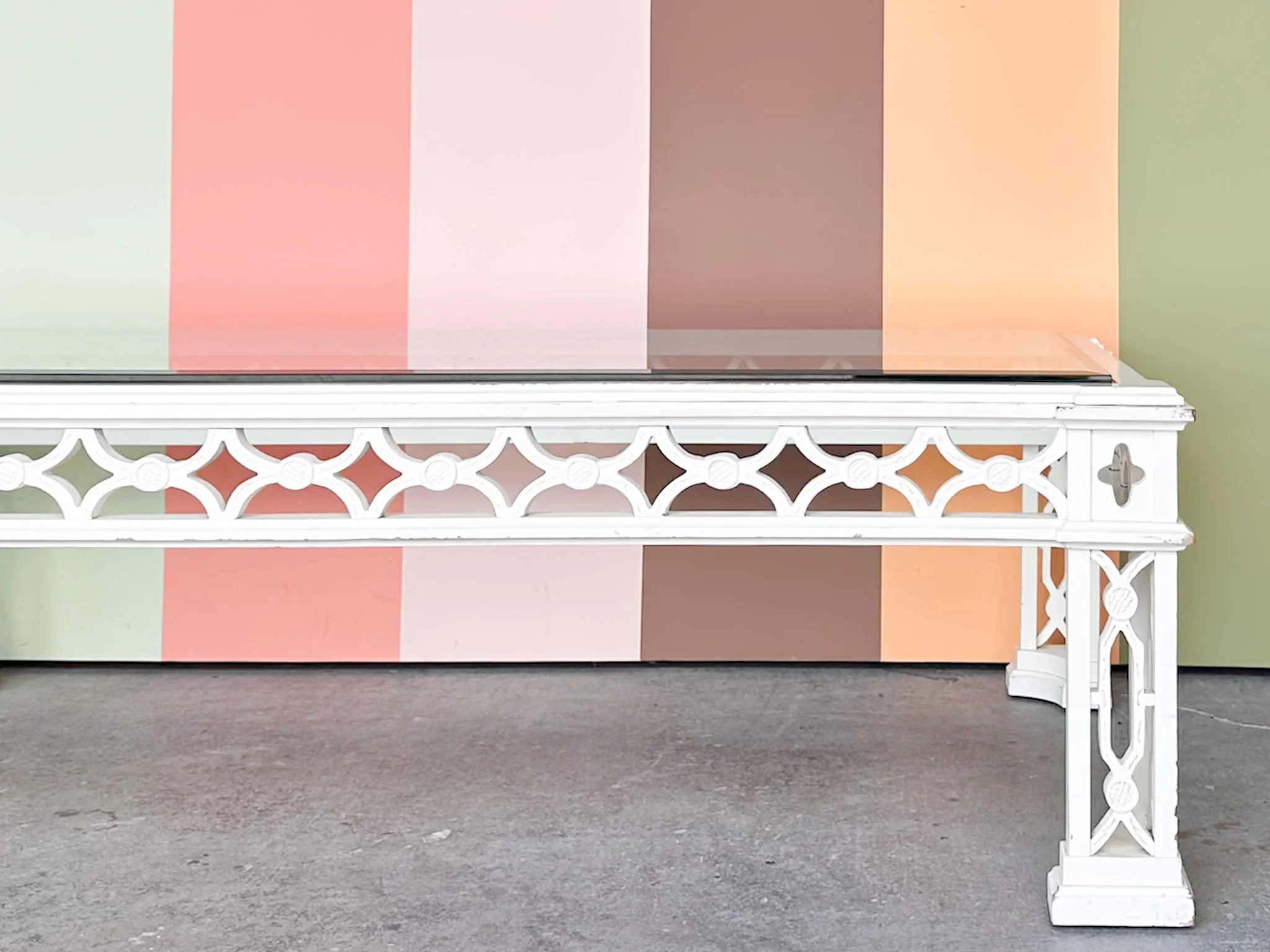 Large Regency Fretwork Coffee Table - Image 4