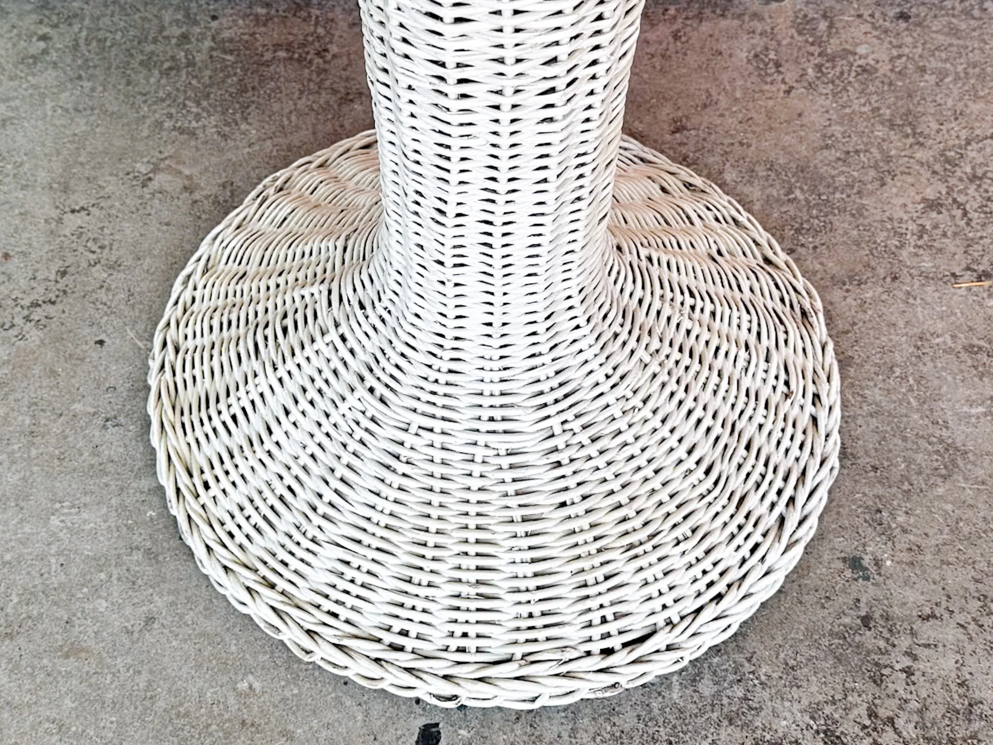Large Wicker Plant Stand - Image 4