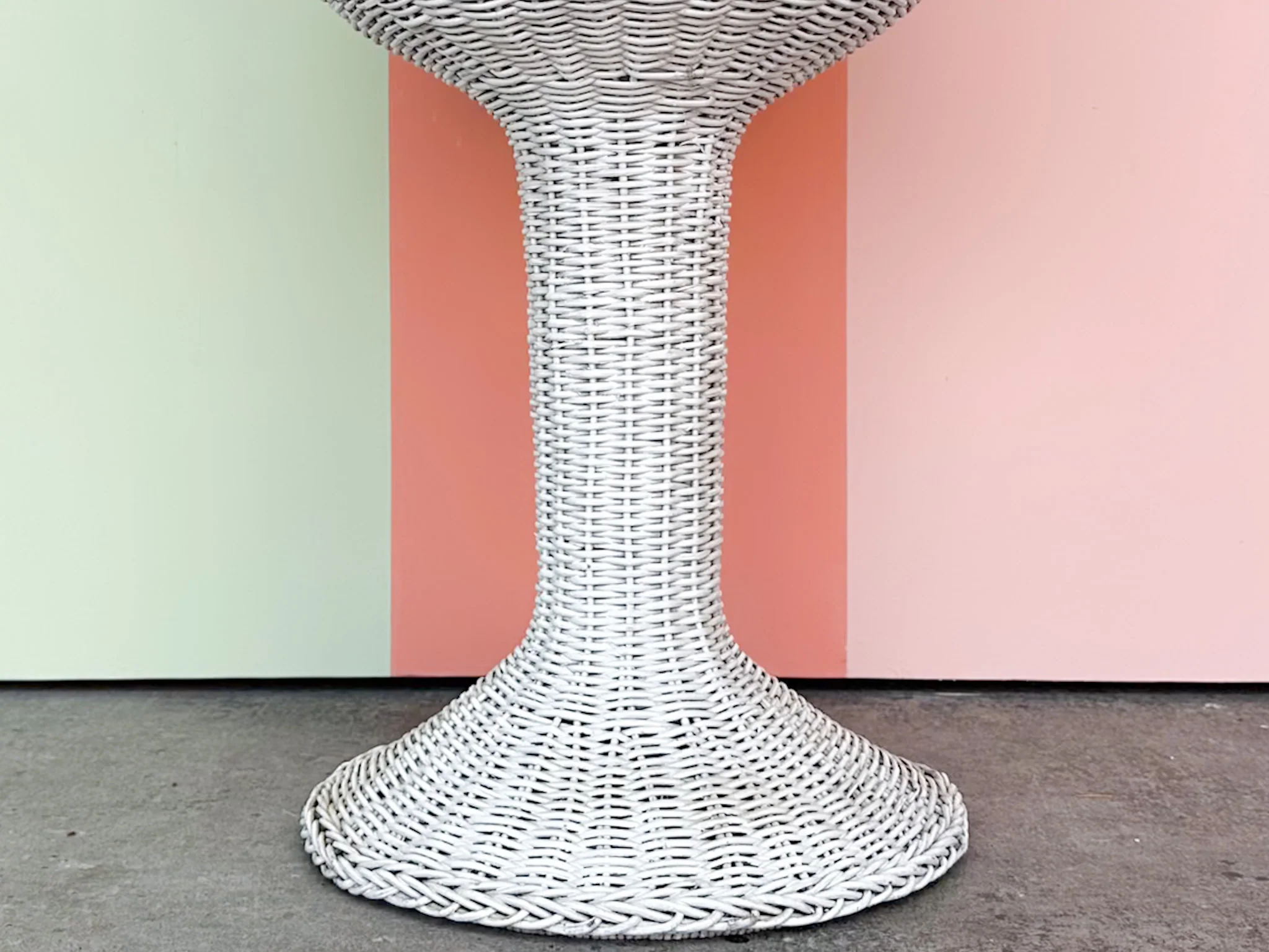 Large Wicker Plant Stand - Image 5
