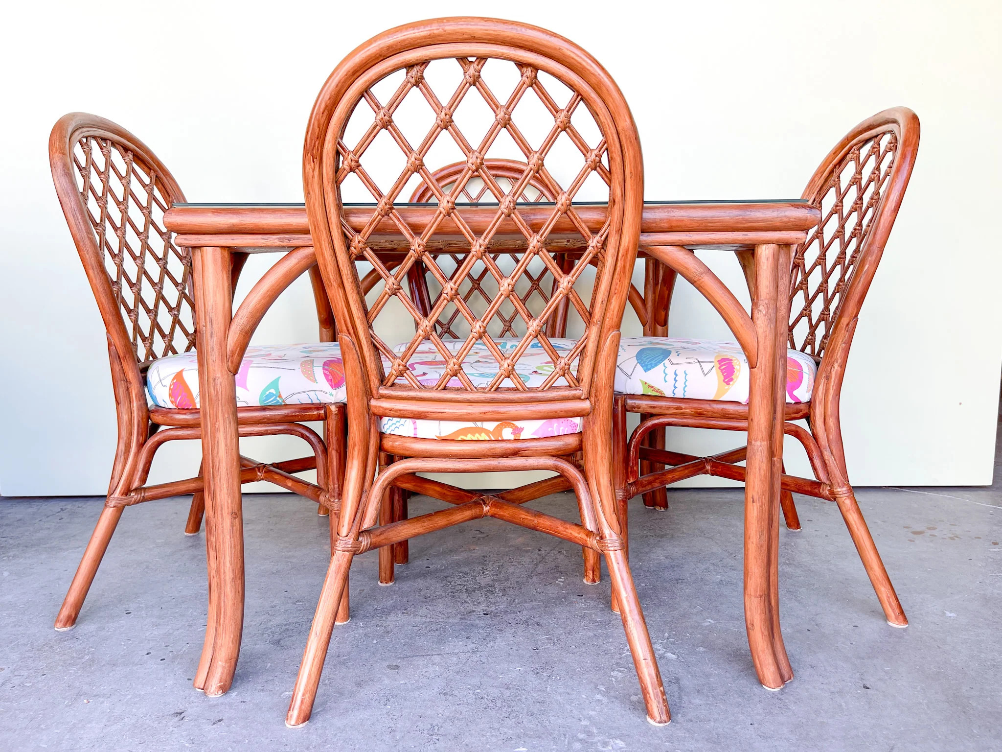 Lattice Love Rattan Dining Set