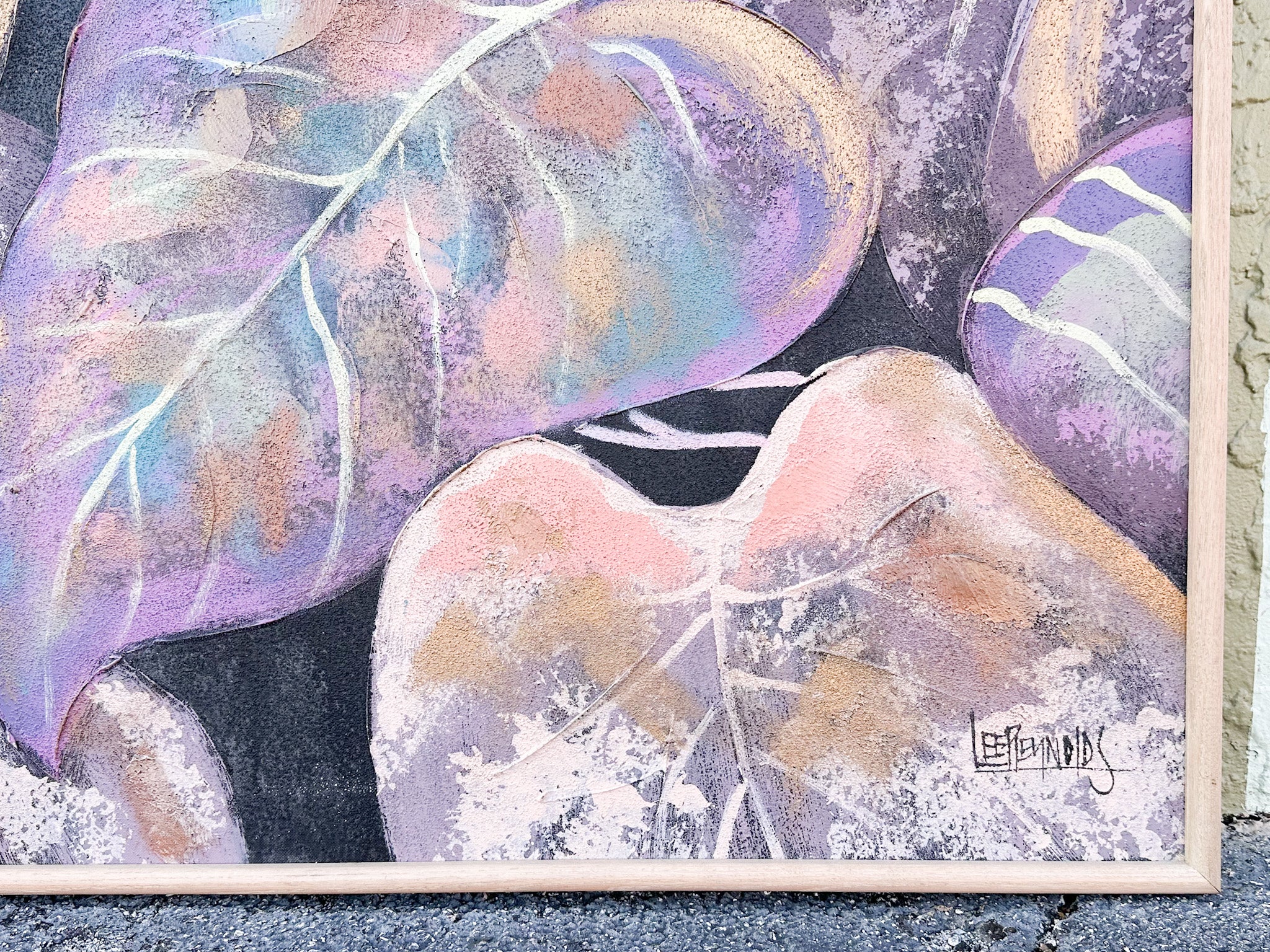 Lee Reynolds Signed Palm Painting - Image 5